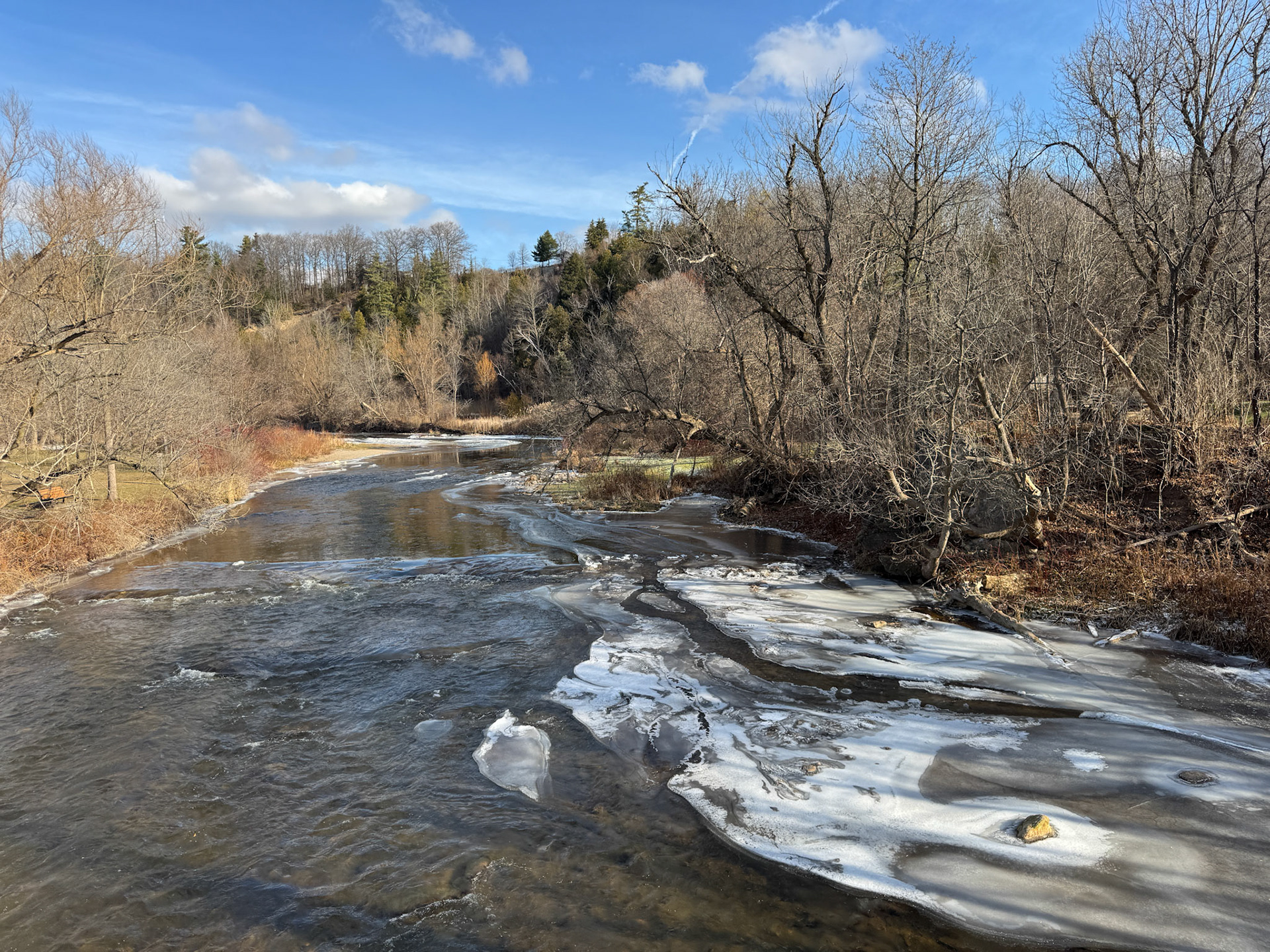 Ice along the Credit River