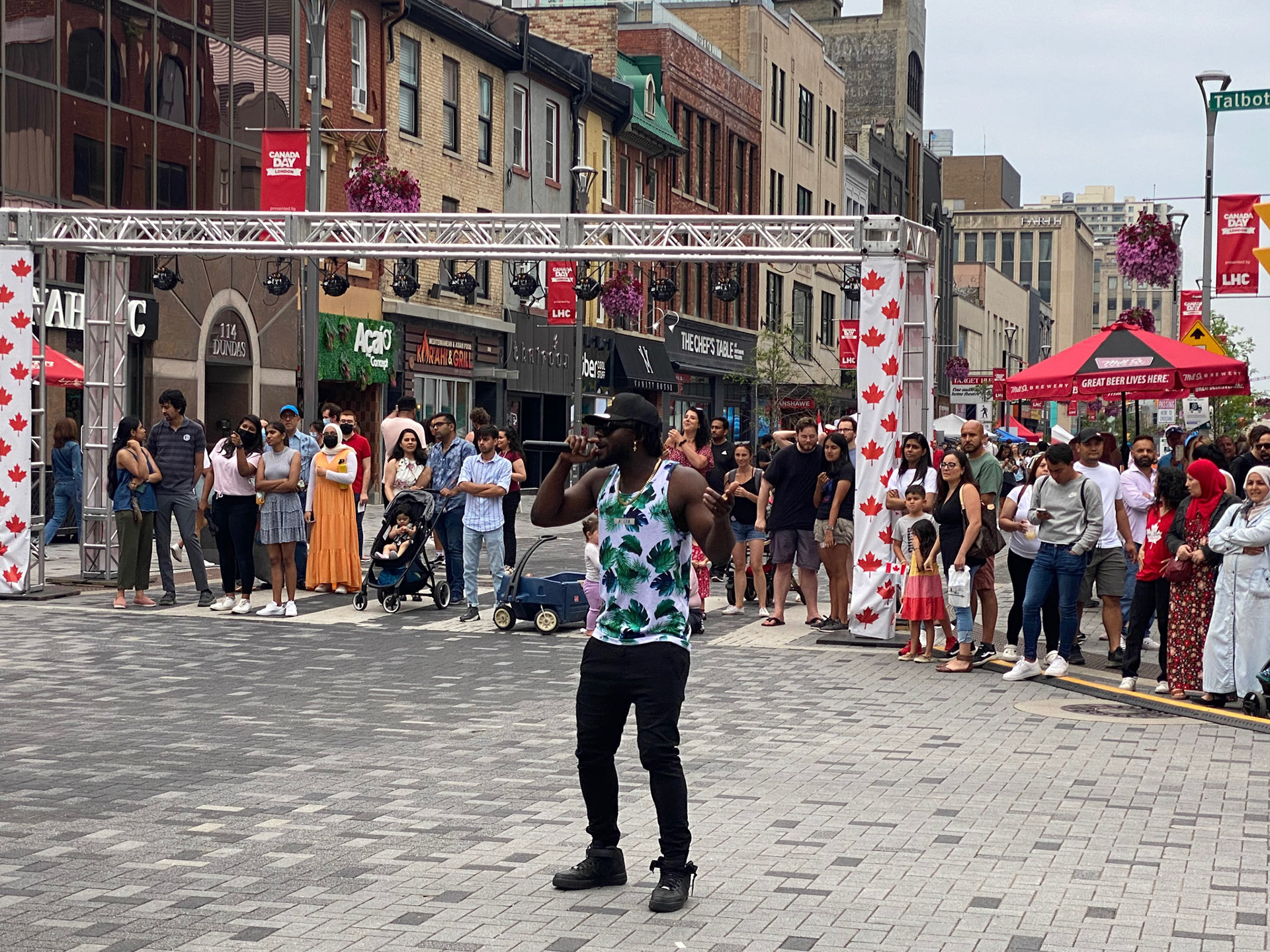 Canada Day 2022 in downtown London
