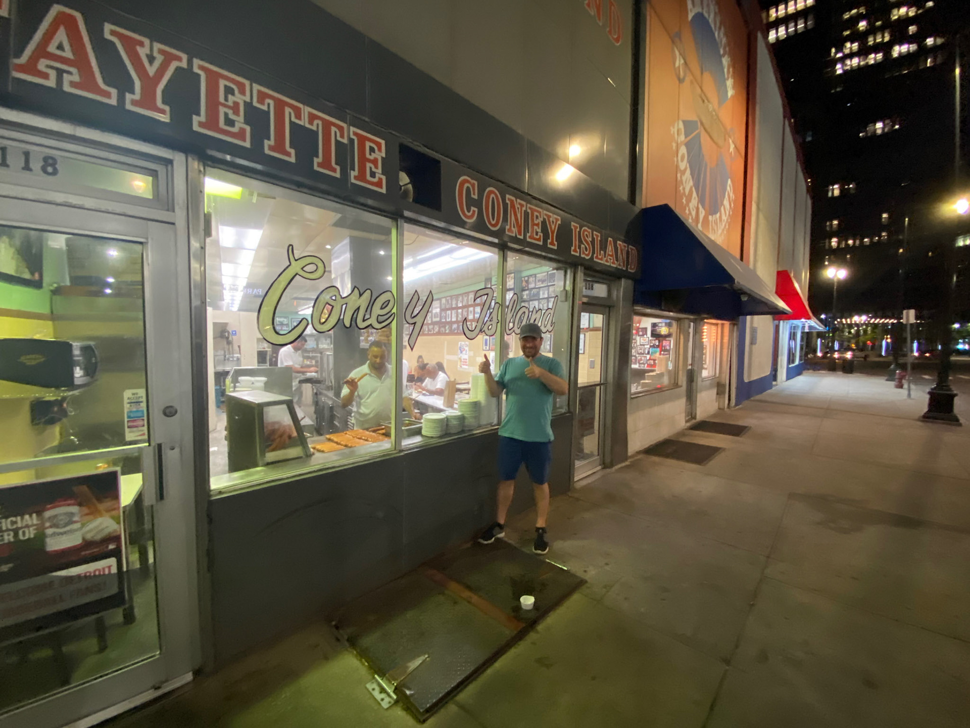 Lafayette Coney Island hotdogs with Joe