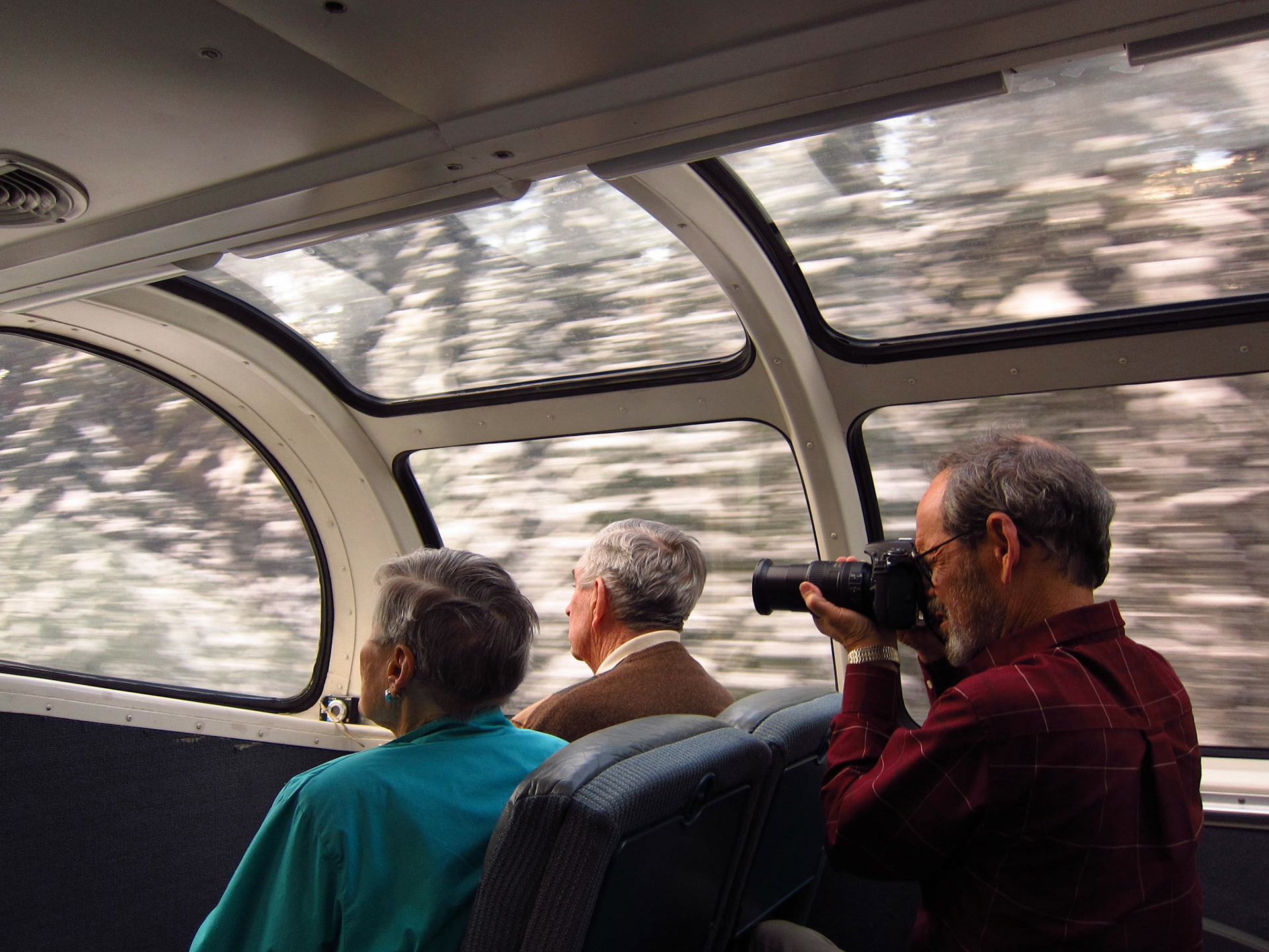 It was exhilerating as The Canadian clipped along through the trees and mountains