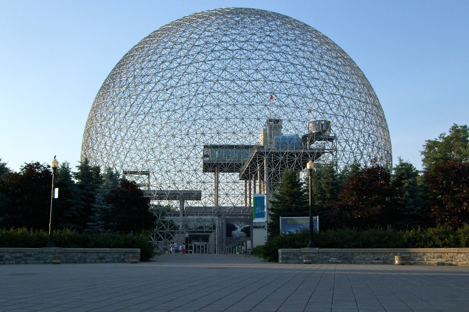 The famous US pavilion for Expo 67 is a geodesic dome... now the Montreal Biosphere