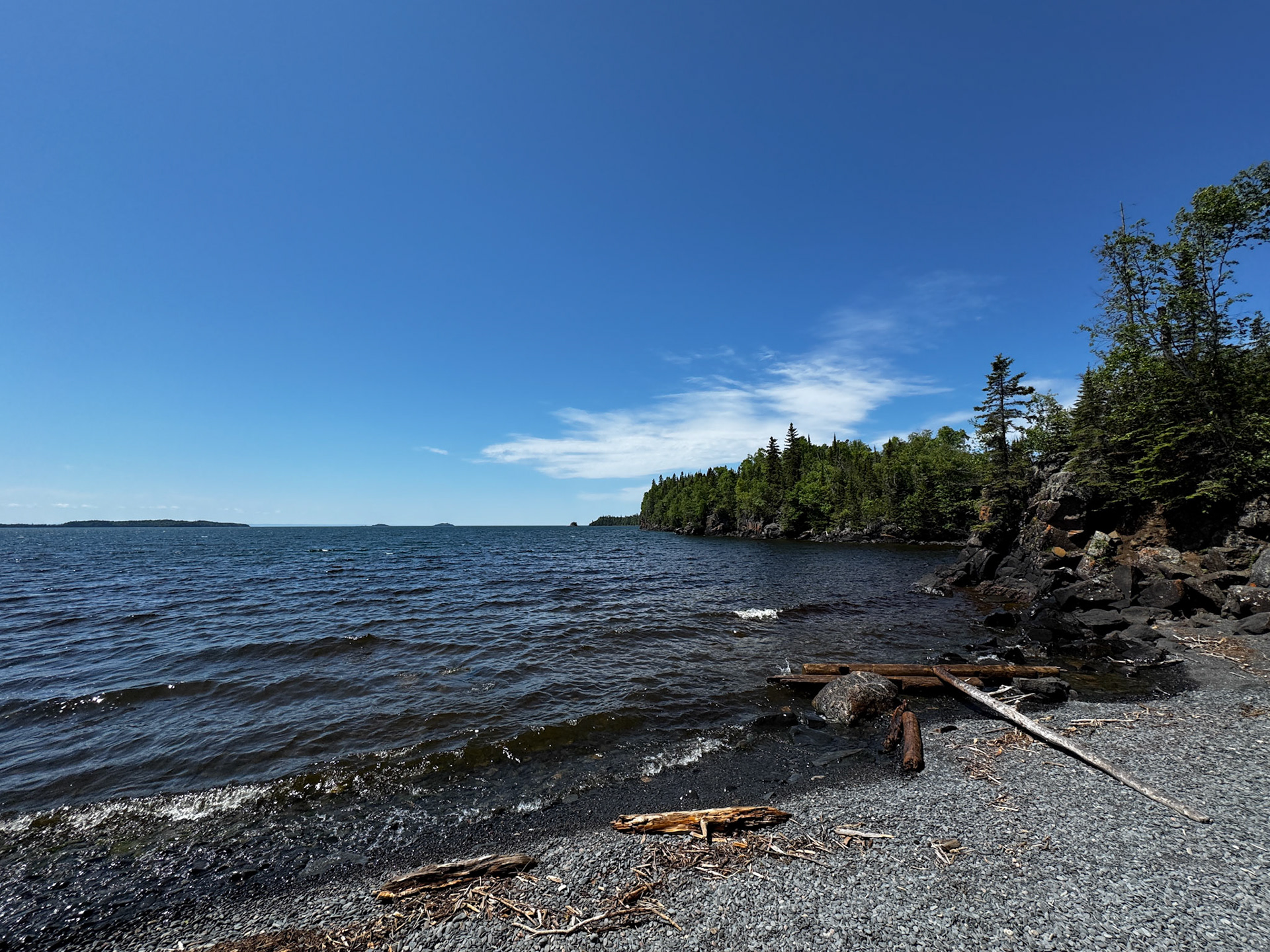 Hiking to Sea Lion rock formation at Sleeping Giant Provincial Park - Thunder Bay