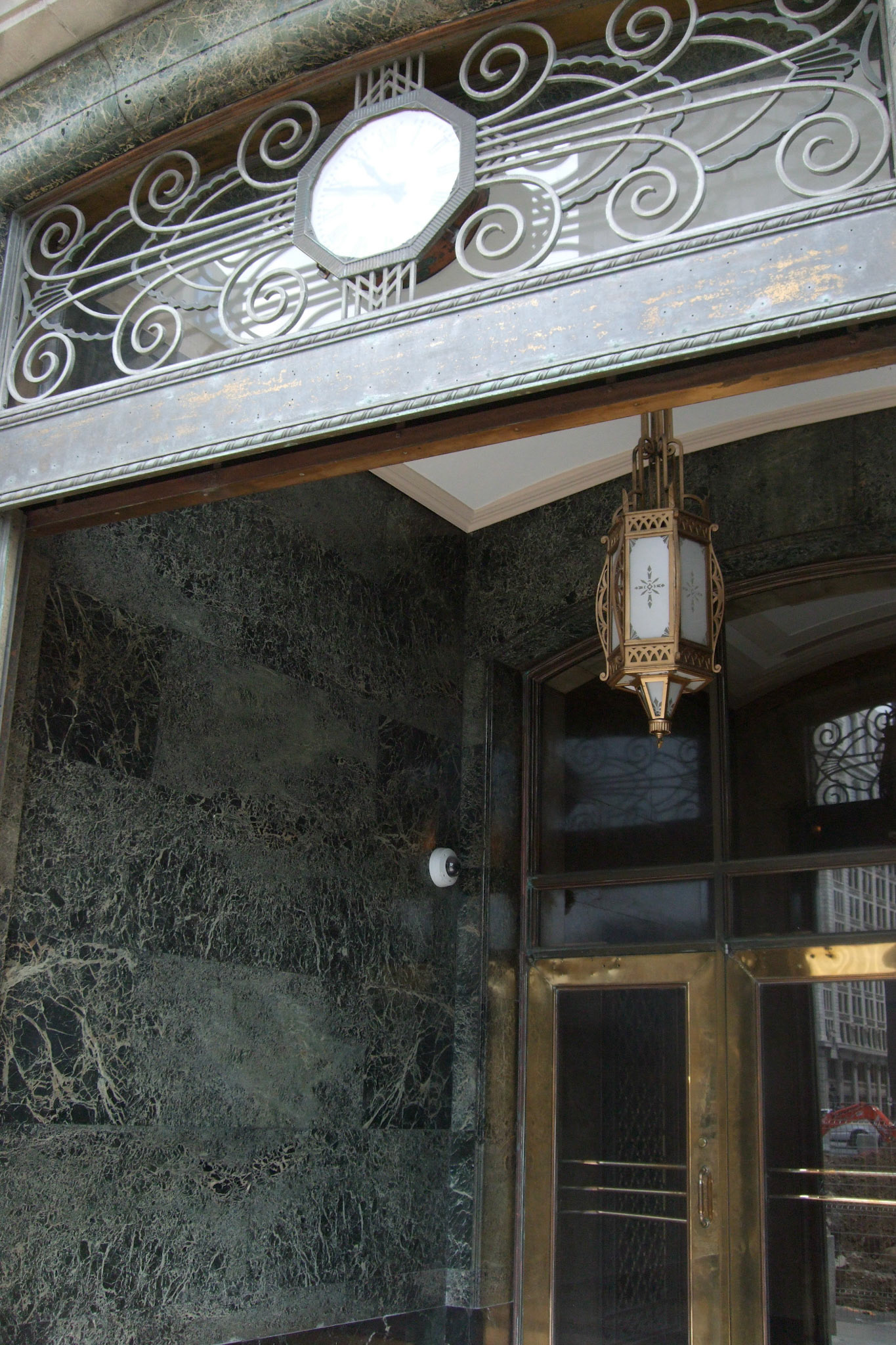 Art deco detailing of the art deco skyscraper