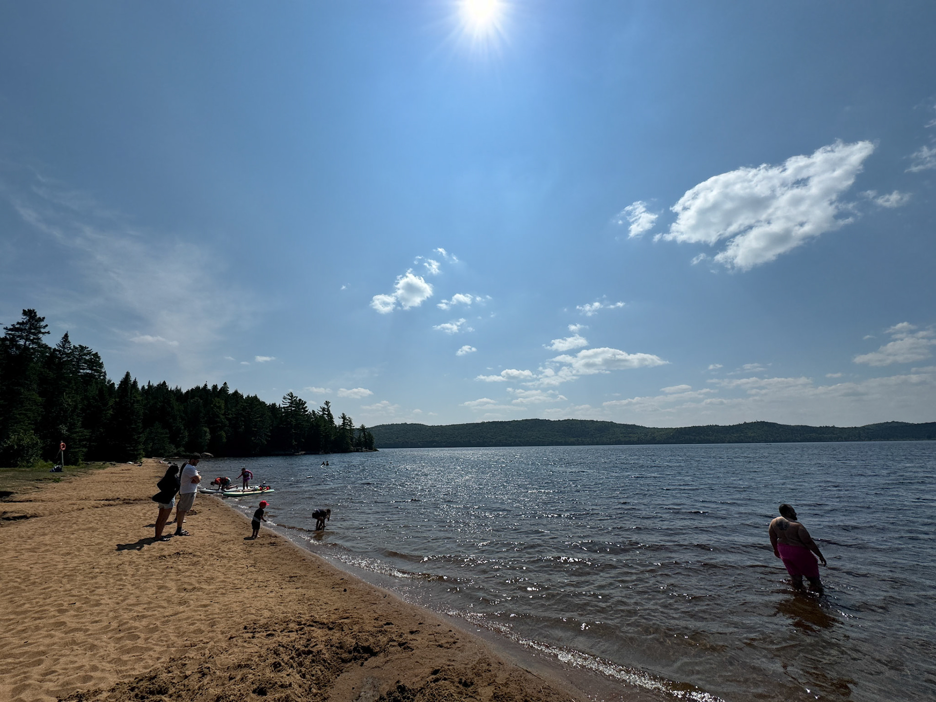 We took advantage of the pleasant sunny weather on Friday to head to nearby Lake of Two Rivers for a swim