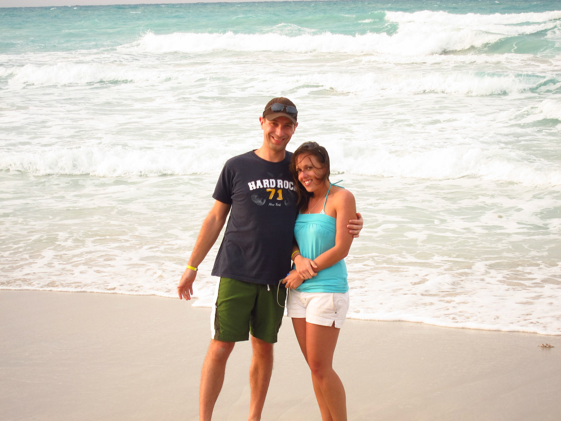 Kelly and I on the beach