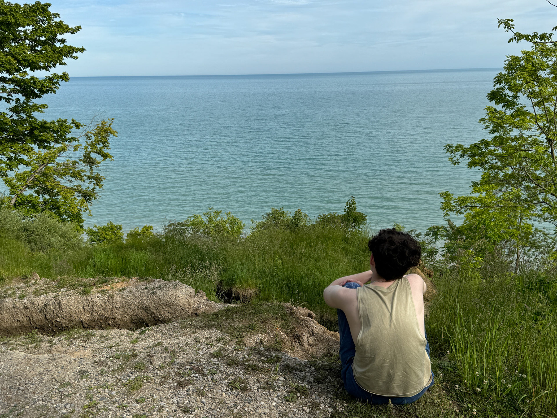 Checked out the erosion and cliff views of Lake Erie at the end of Iona Road