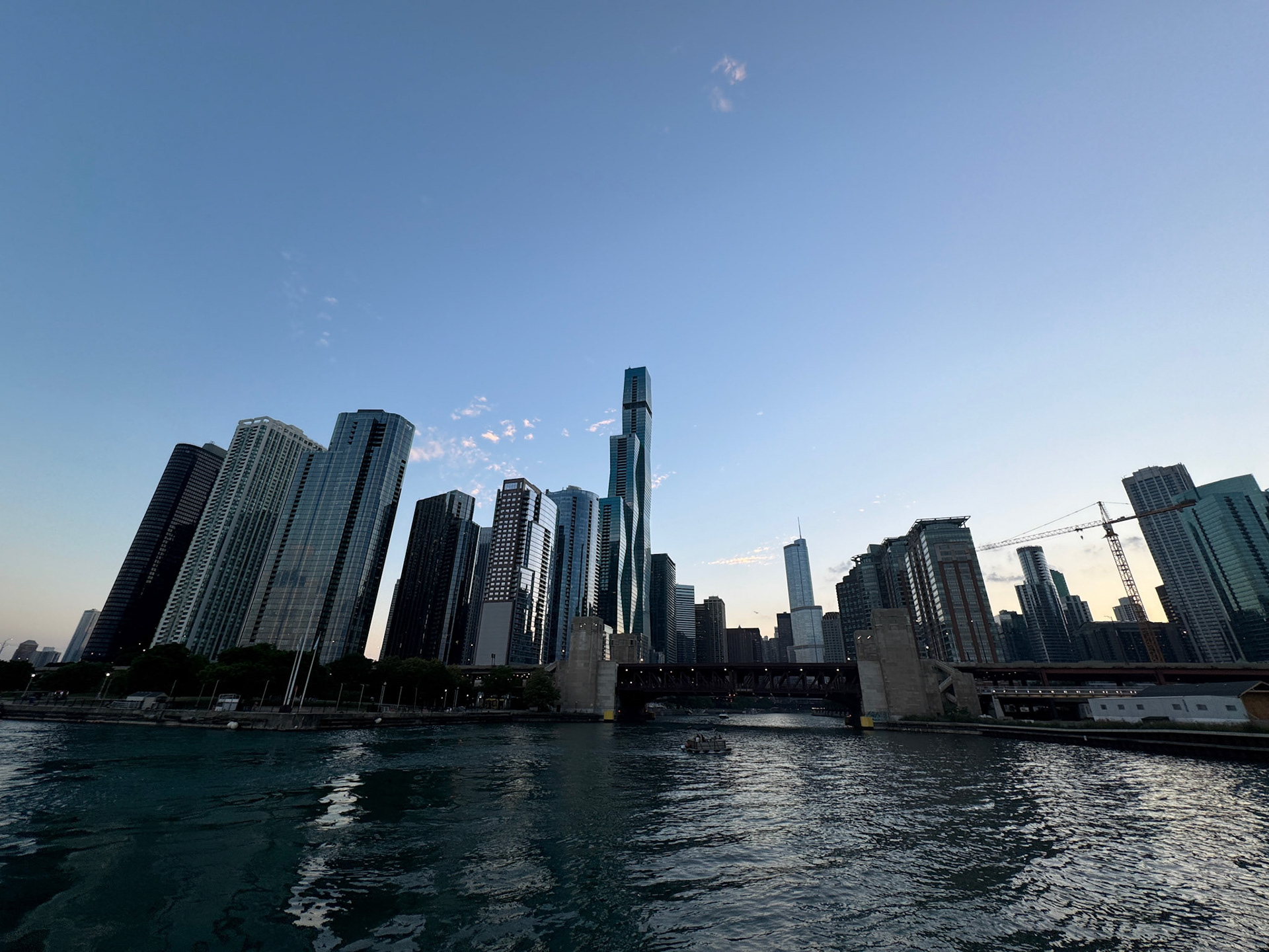 The view from the mouth of the Chicago River