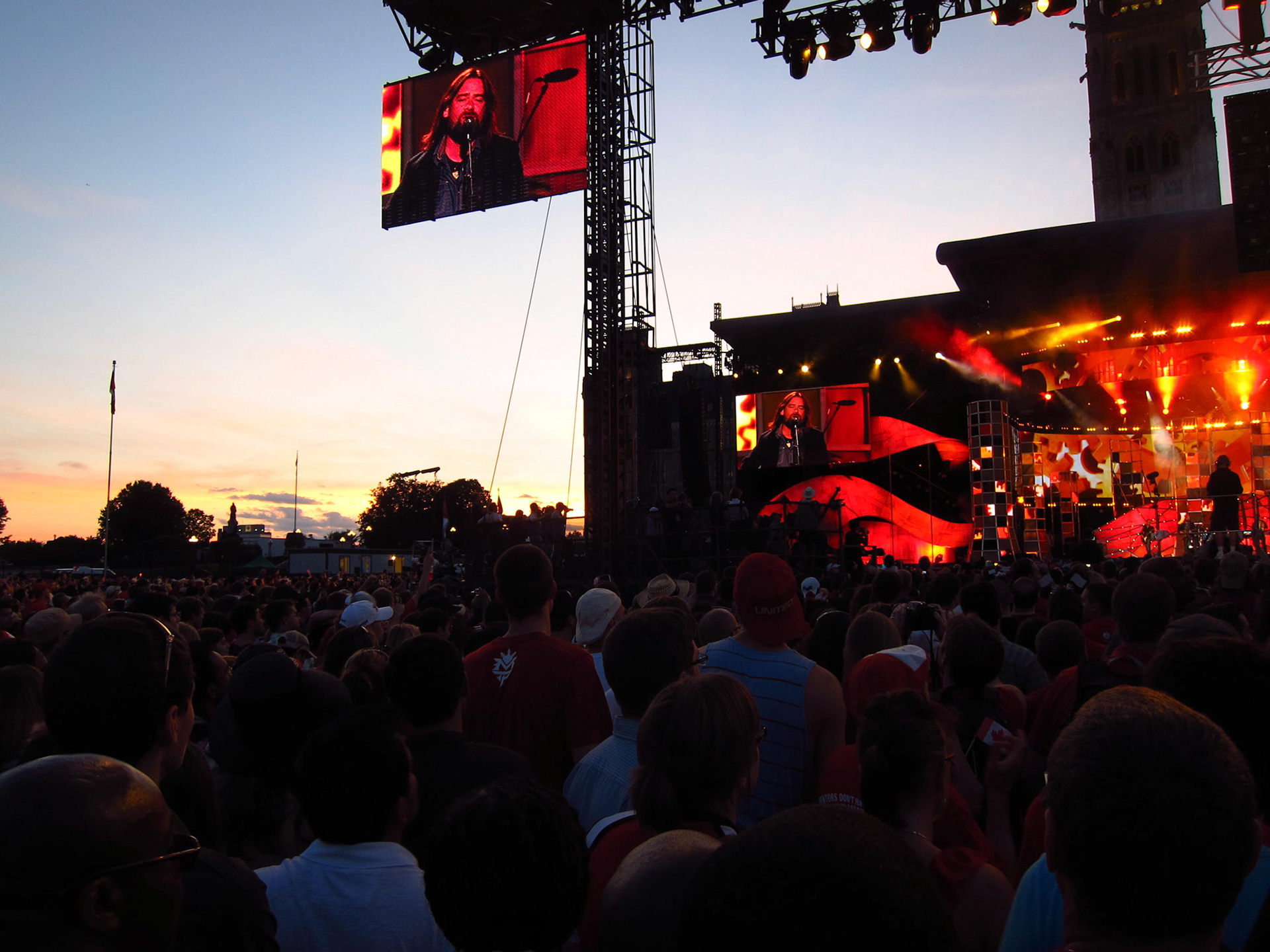 Great Big Sea was the headline act: performing their first set