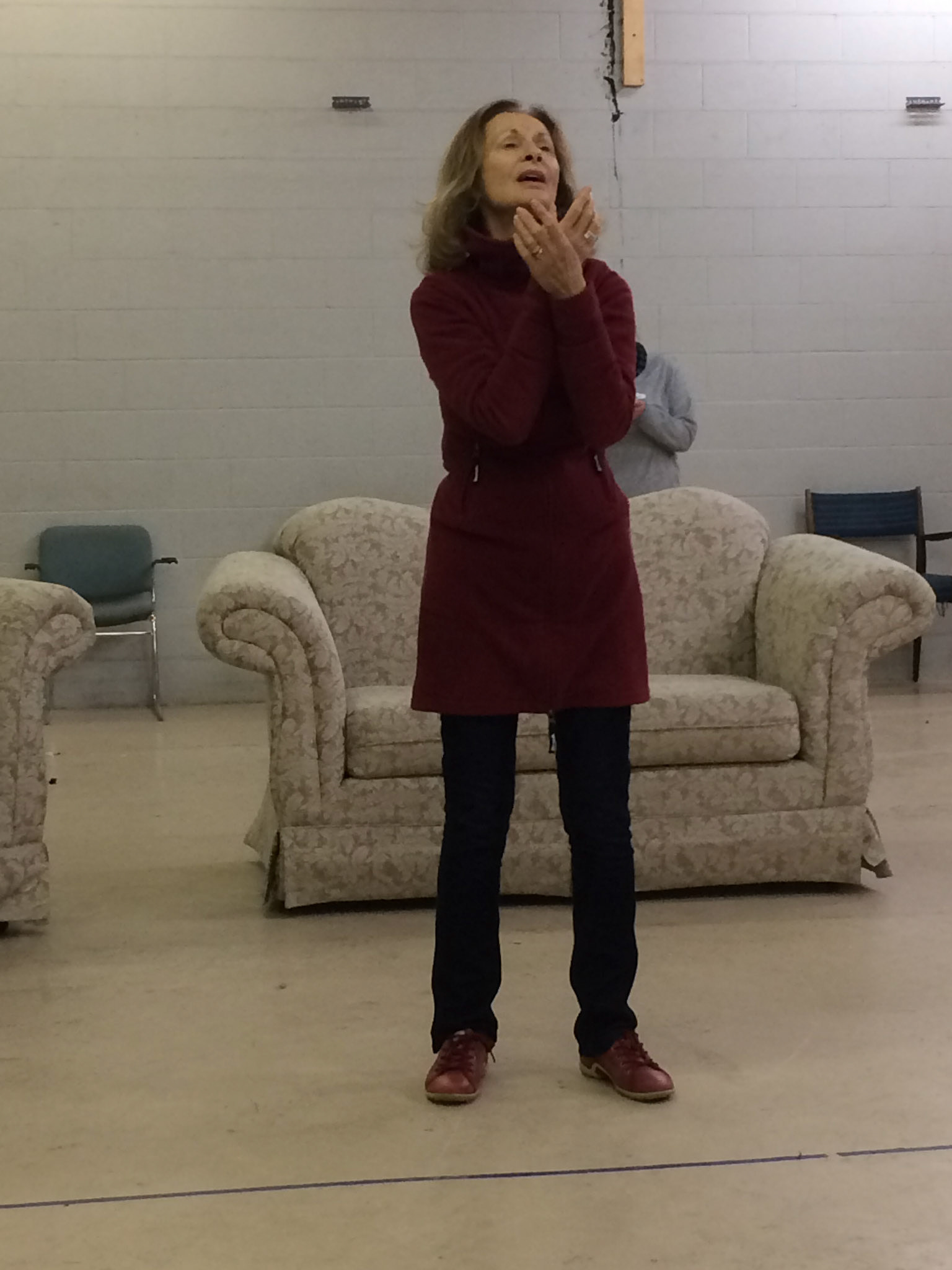 Rehearsals behind the scenes for "Vanya and Sonia and Masha and Spike" by Christopher Durang
