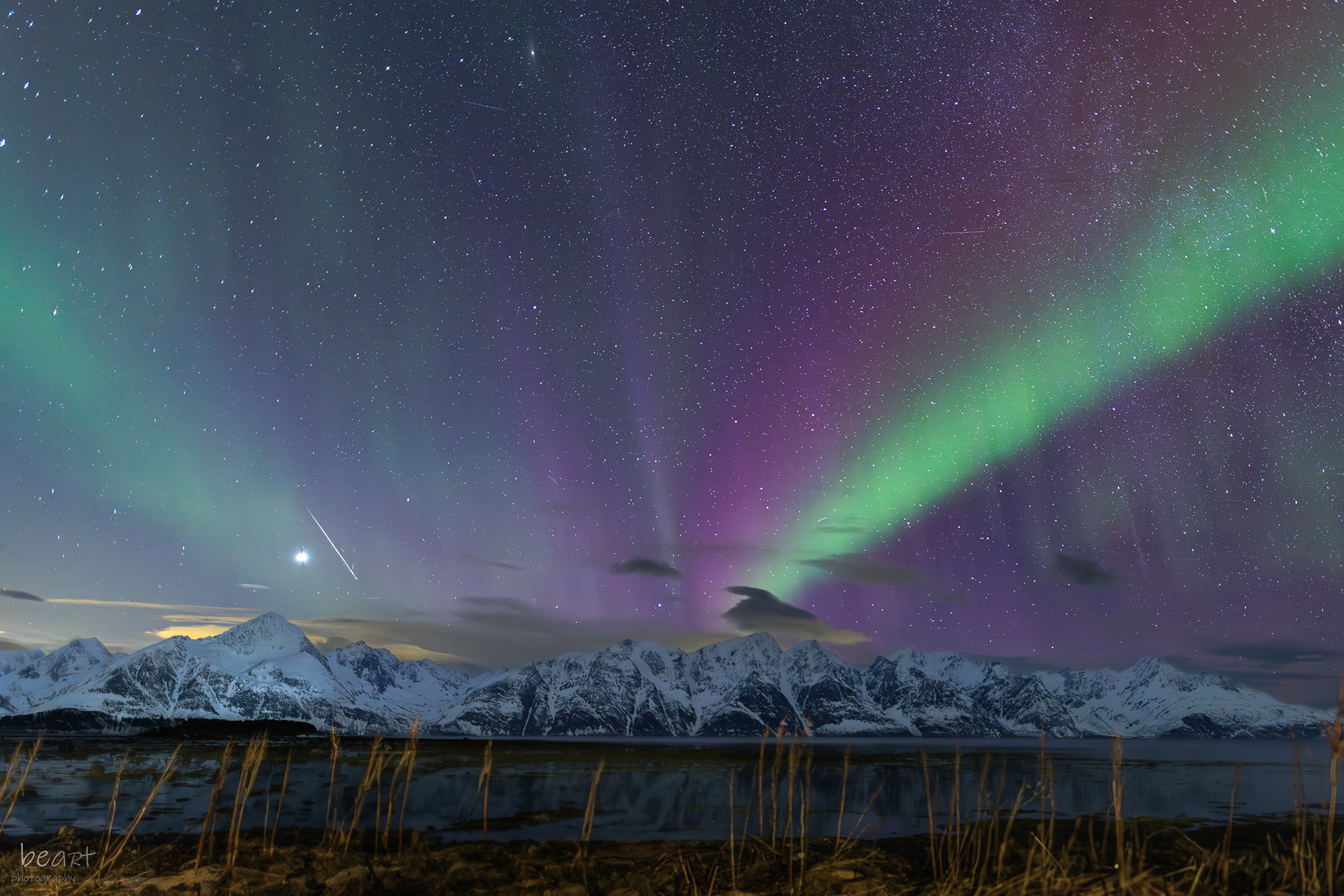 Venus mit Sternschnuppe!