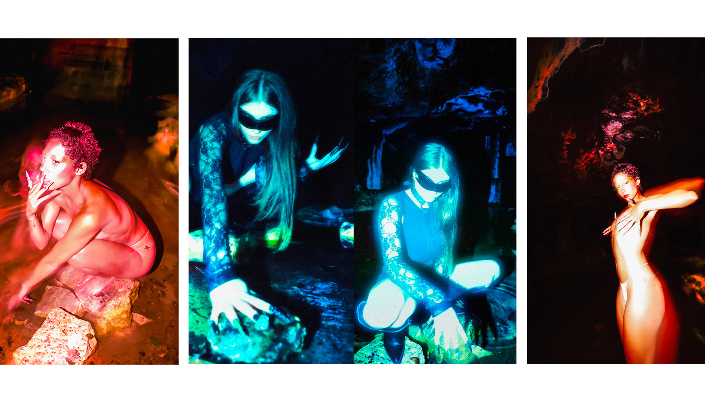 "Cyber nature pt.1"-Summer 2024, Makeup, creative direction and photography by Loicia 