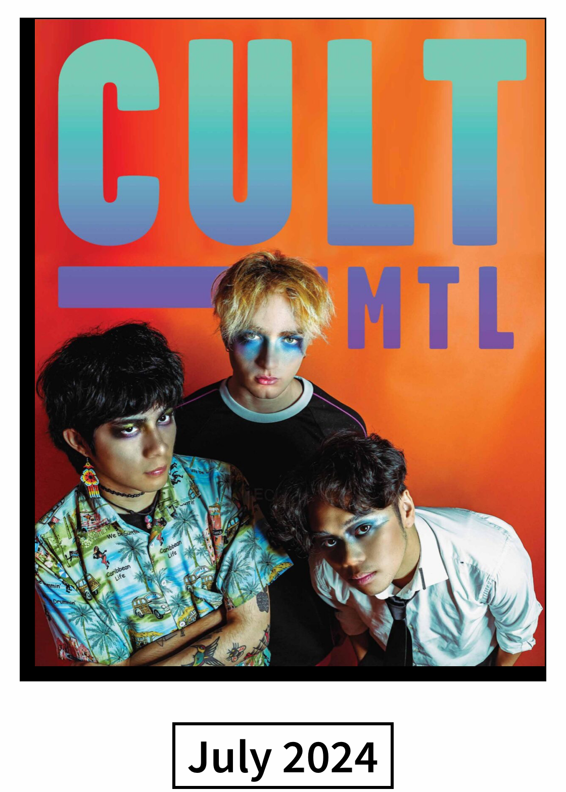 Cult MTL cover for July2024 issue featuring No waves
