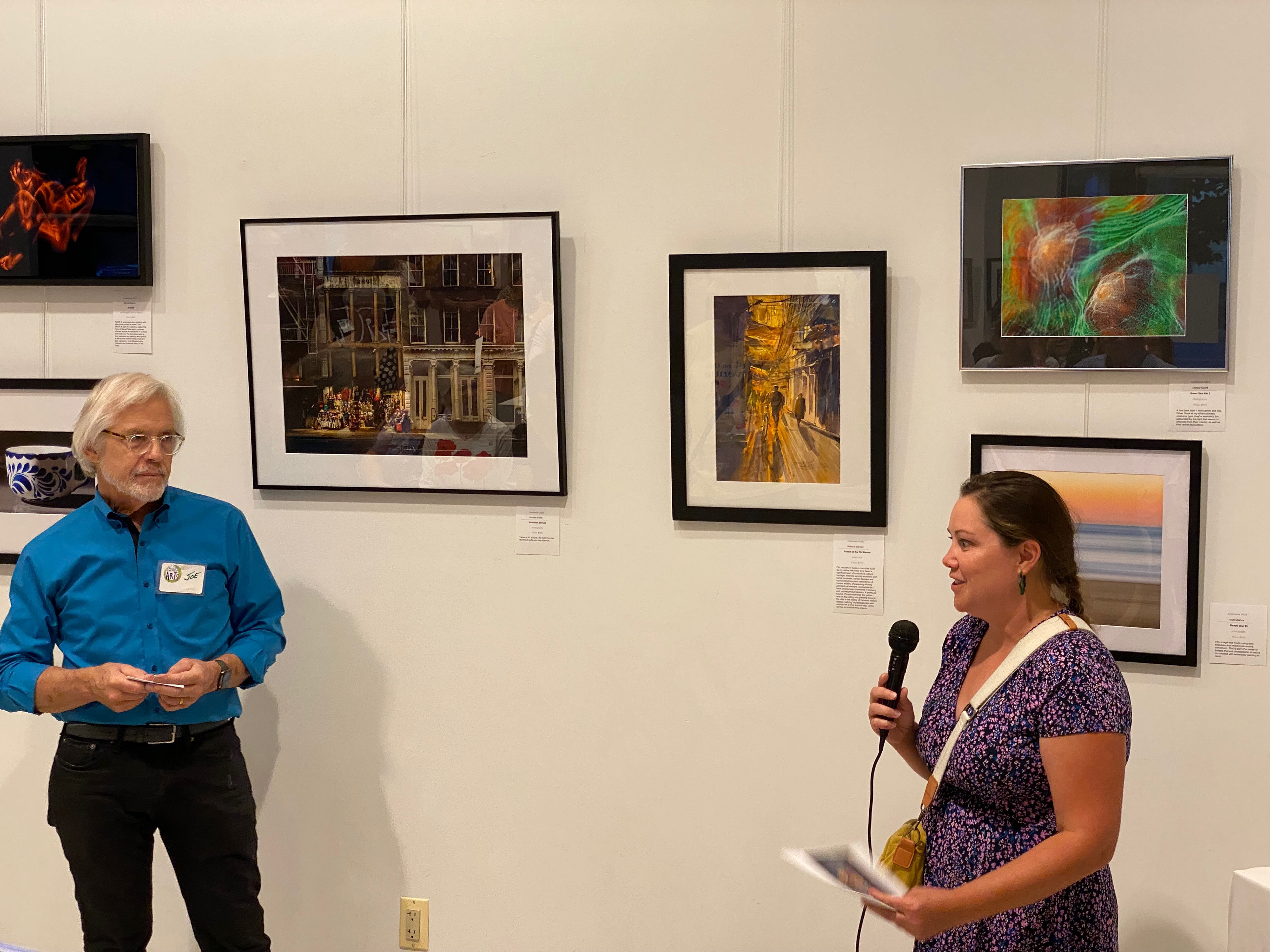 Juror Tara Barr at Exhibition Opening