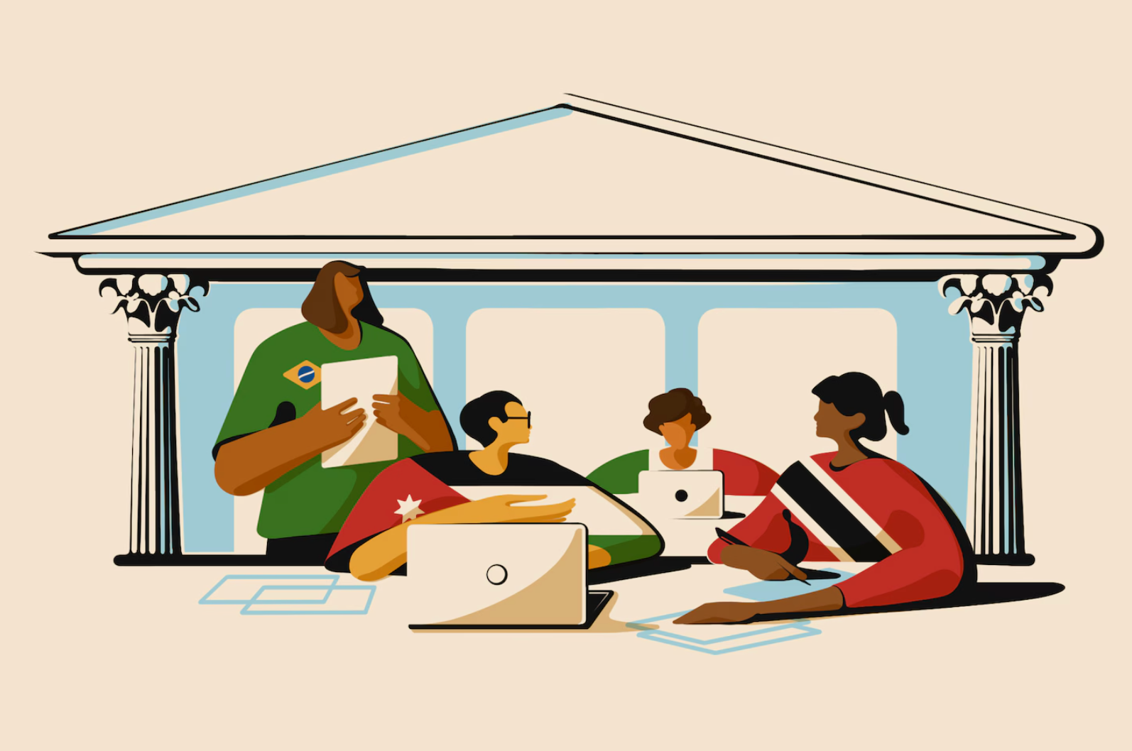 Illustration by Adrià Voltà |  If I’m not a U.S. citizen, can I work in the federal government?