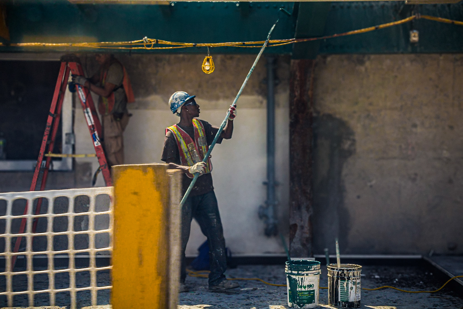 MTA Construction Worker Painting