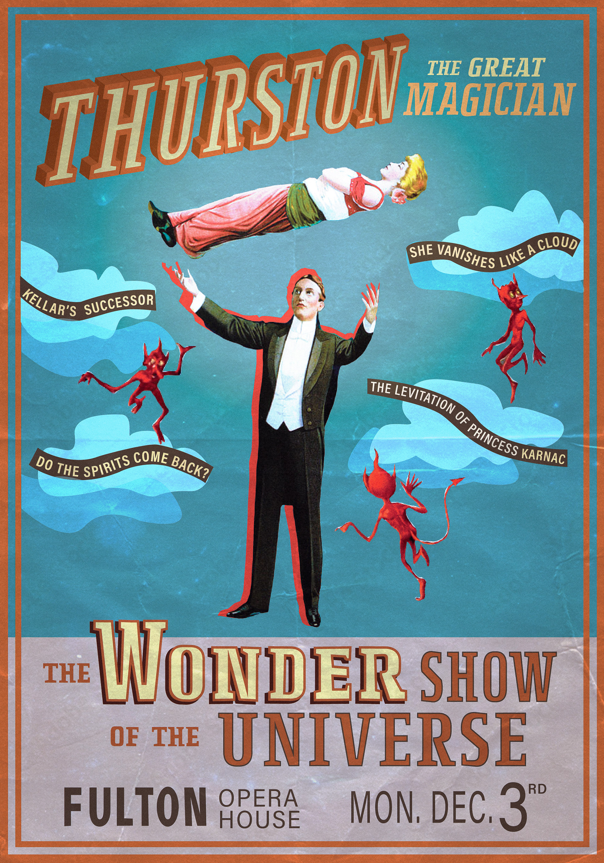 Modern revision of the magic ephemera from the early 1900s