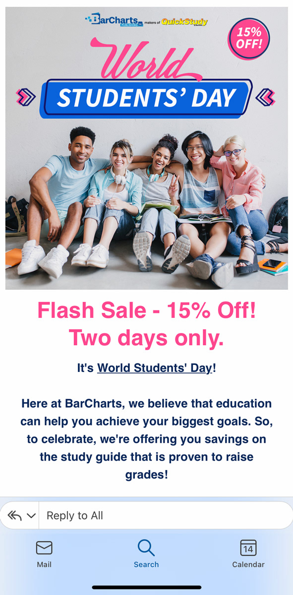 Student Day Eblast