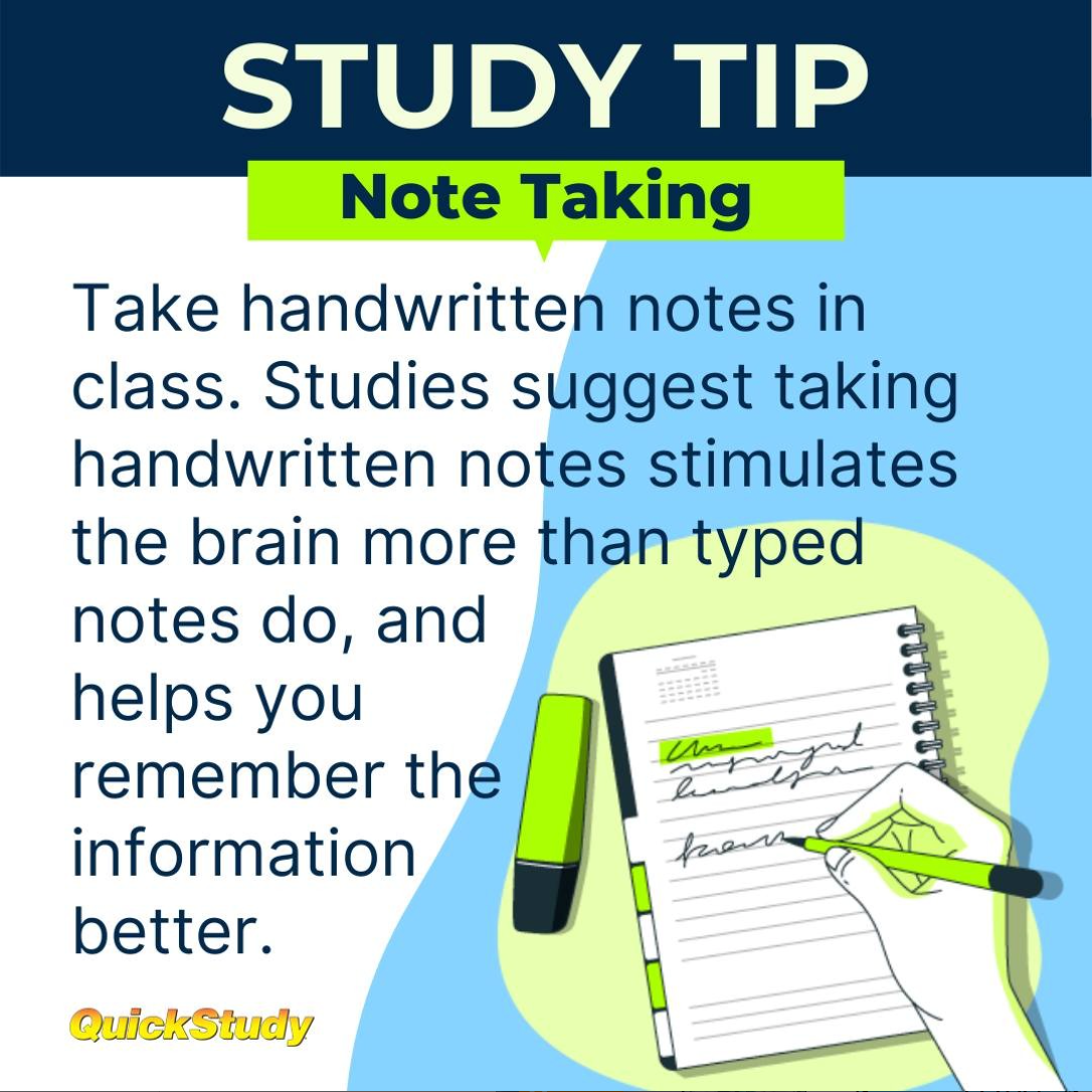 Study Tip Campaign Graphic