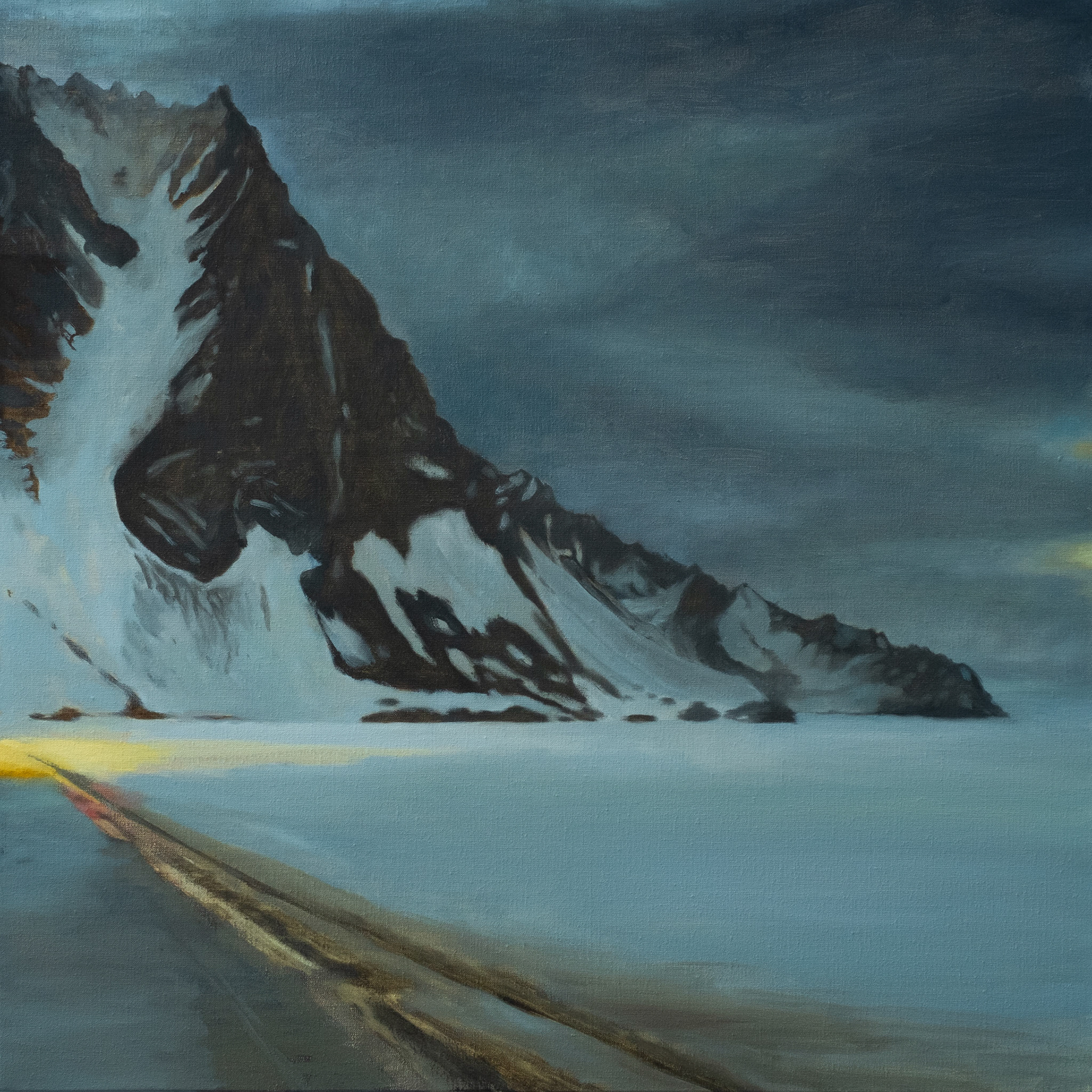 At the end, oil on canvas, 72x72, 2020