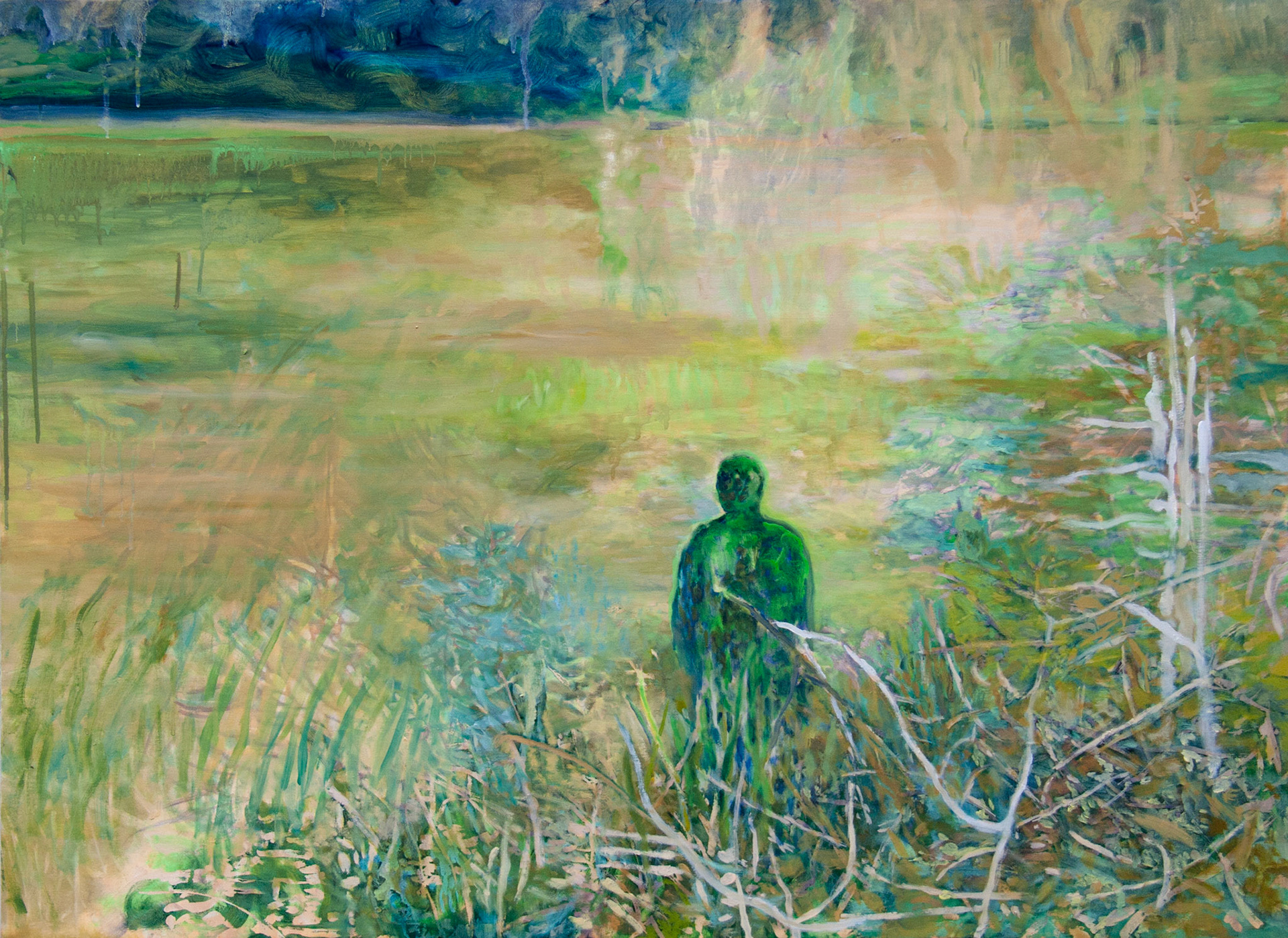 Blanches brenches, oil and acrylic on canvas,