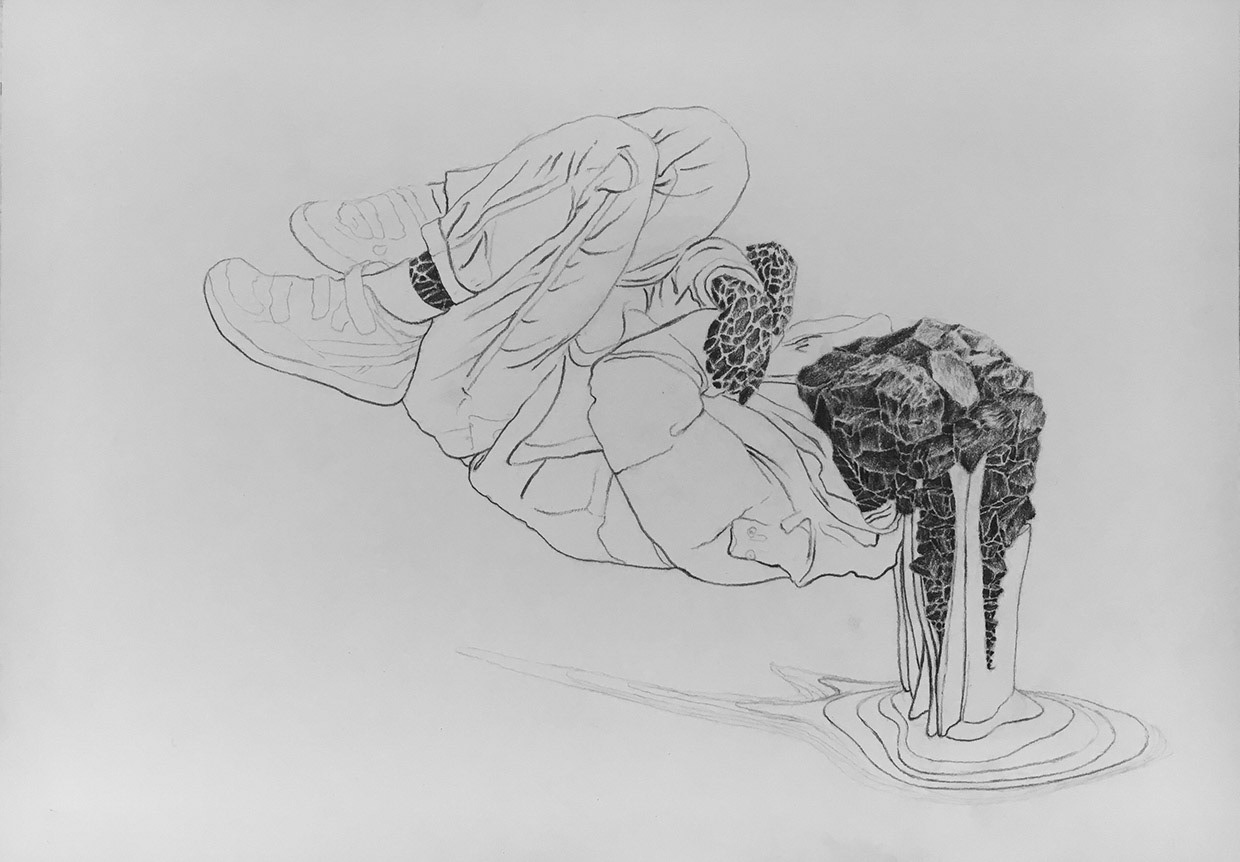 Famille, graphite on paper, 2016