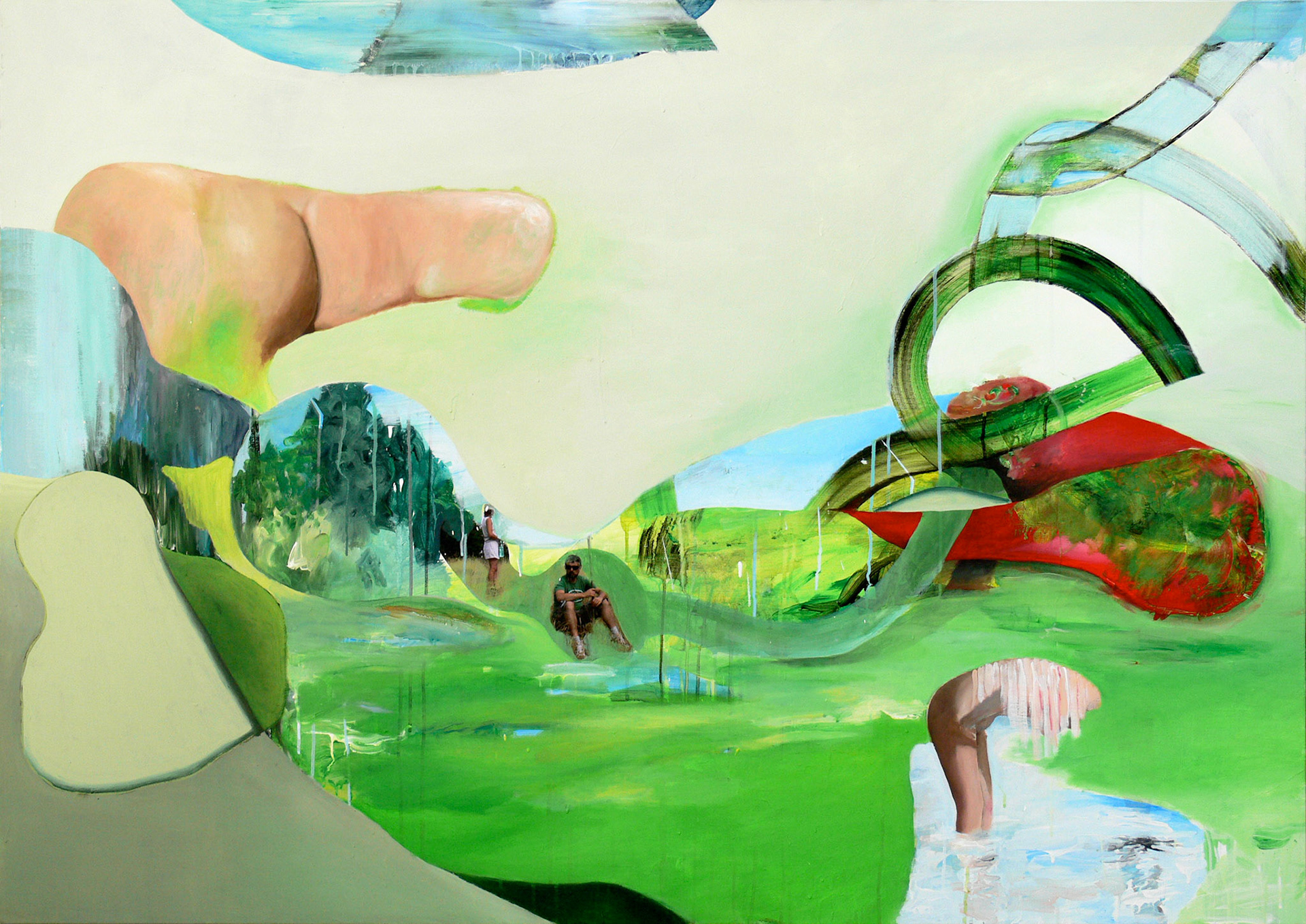 Paysages, acrylic on canvas, 162 x 114, 2007