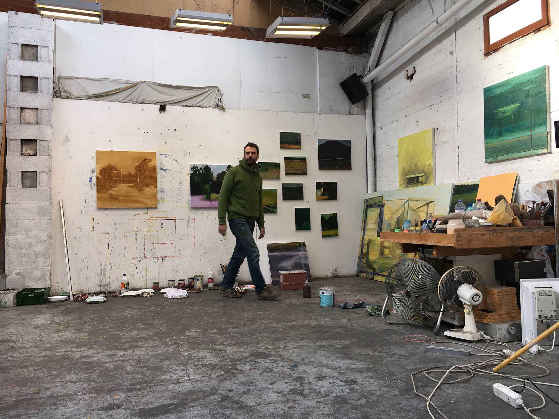 In the studio