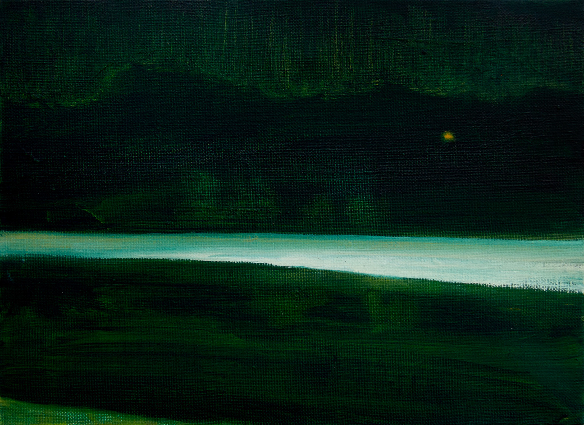 Seul au monde, oil on canvas, 24x33cm, 2018