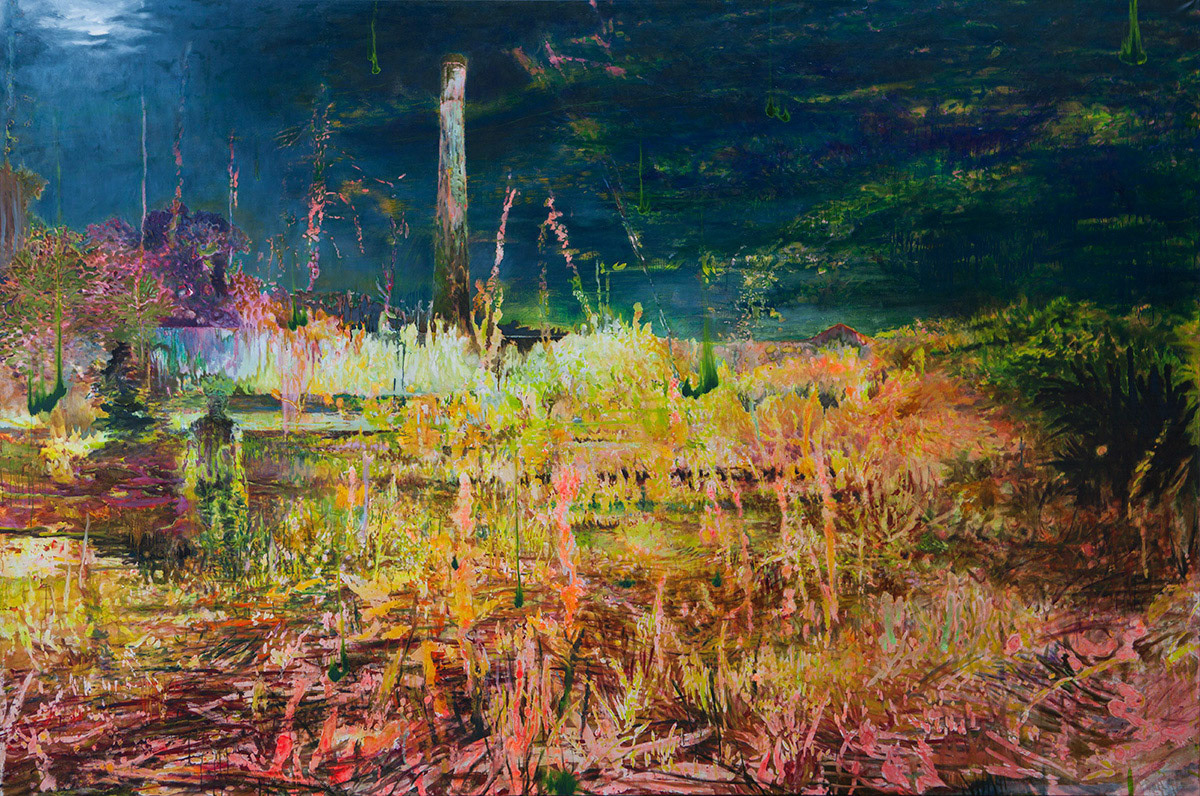 Ce n’était pas si mal en fait... , huile et acrylique sur toile, 300x200, 2013