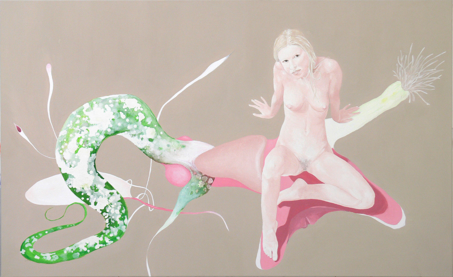 Madame Poireau, acrylic on canvas, 180 x 110, 2007