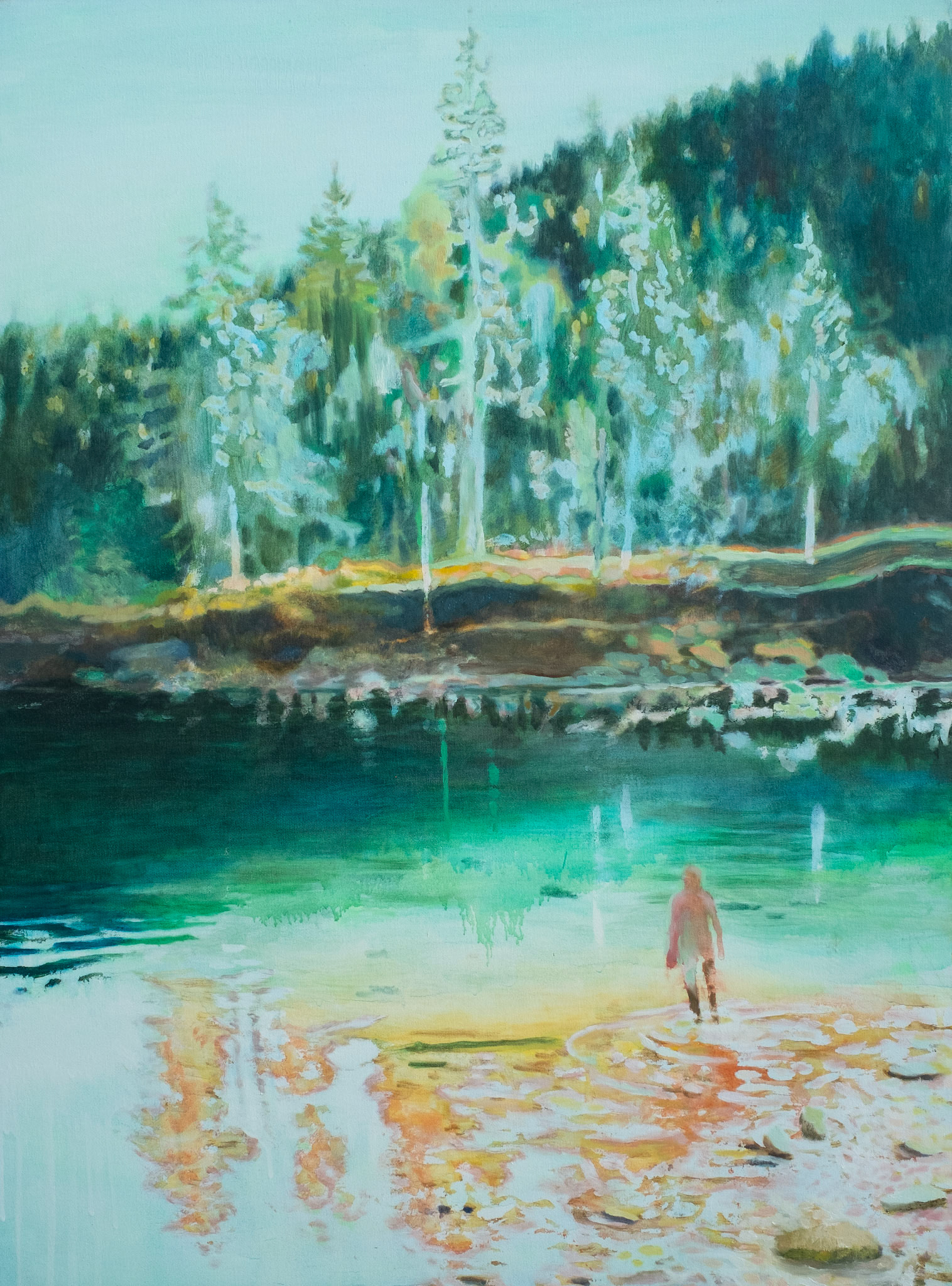 Les géants, oil on canvas, 50x70cm, 2018