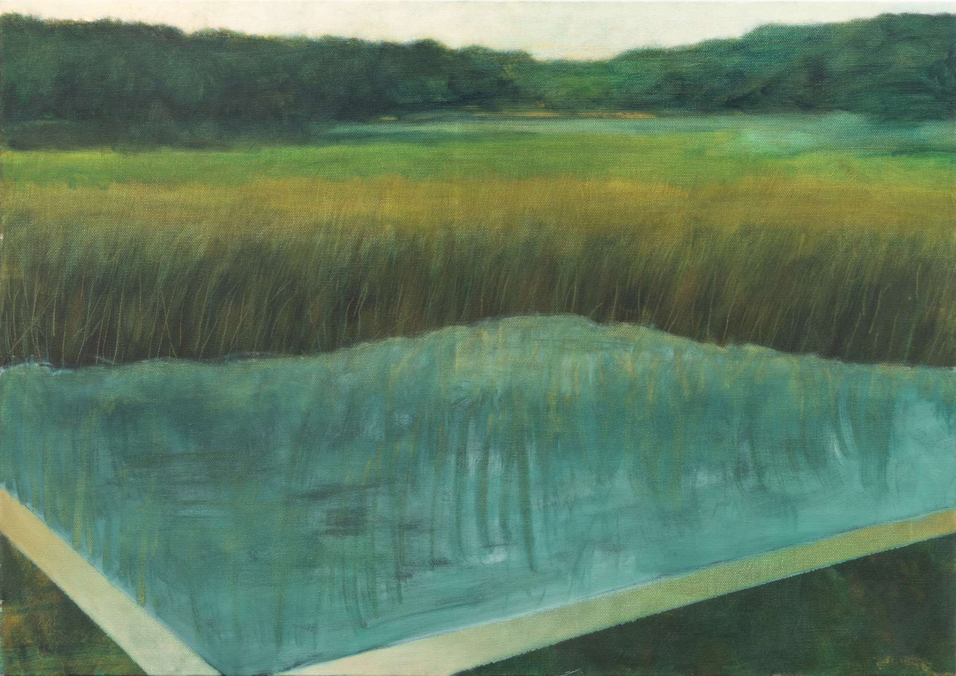 Etendues, oil on canvas, 81x60, 2018