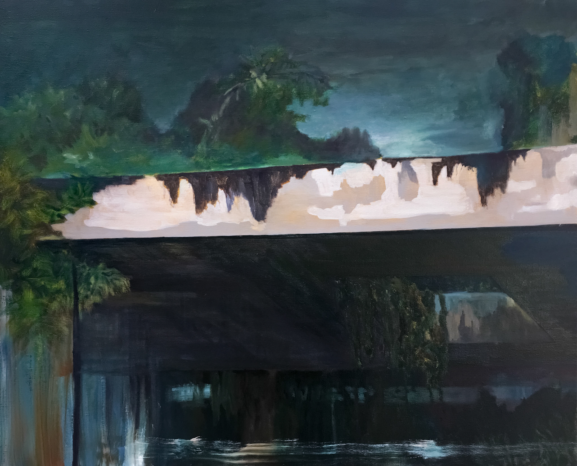 Entre chien et loup, oil on canvas,100x81, 2021