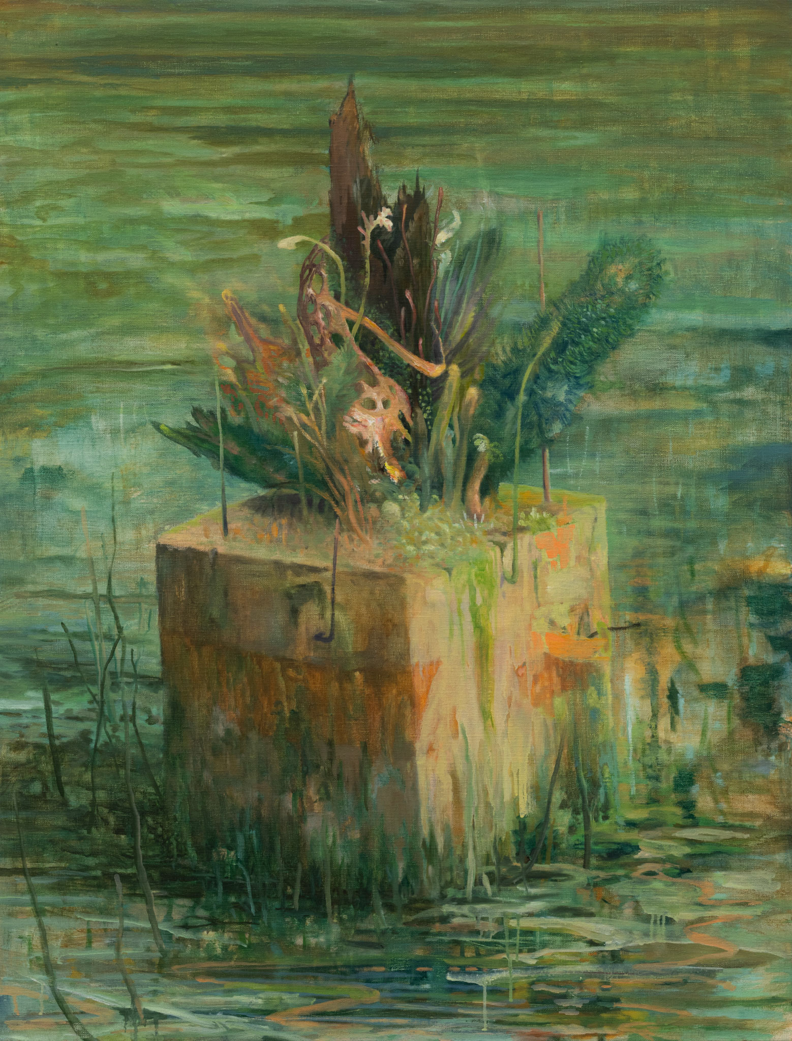 Bloc, oil on canvas, 89x116, 2024-1700e