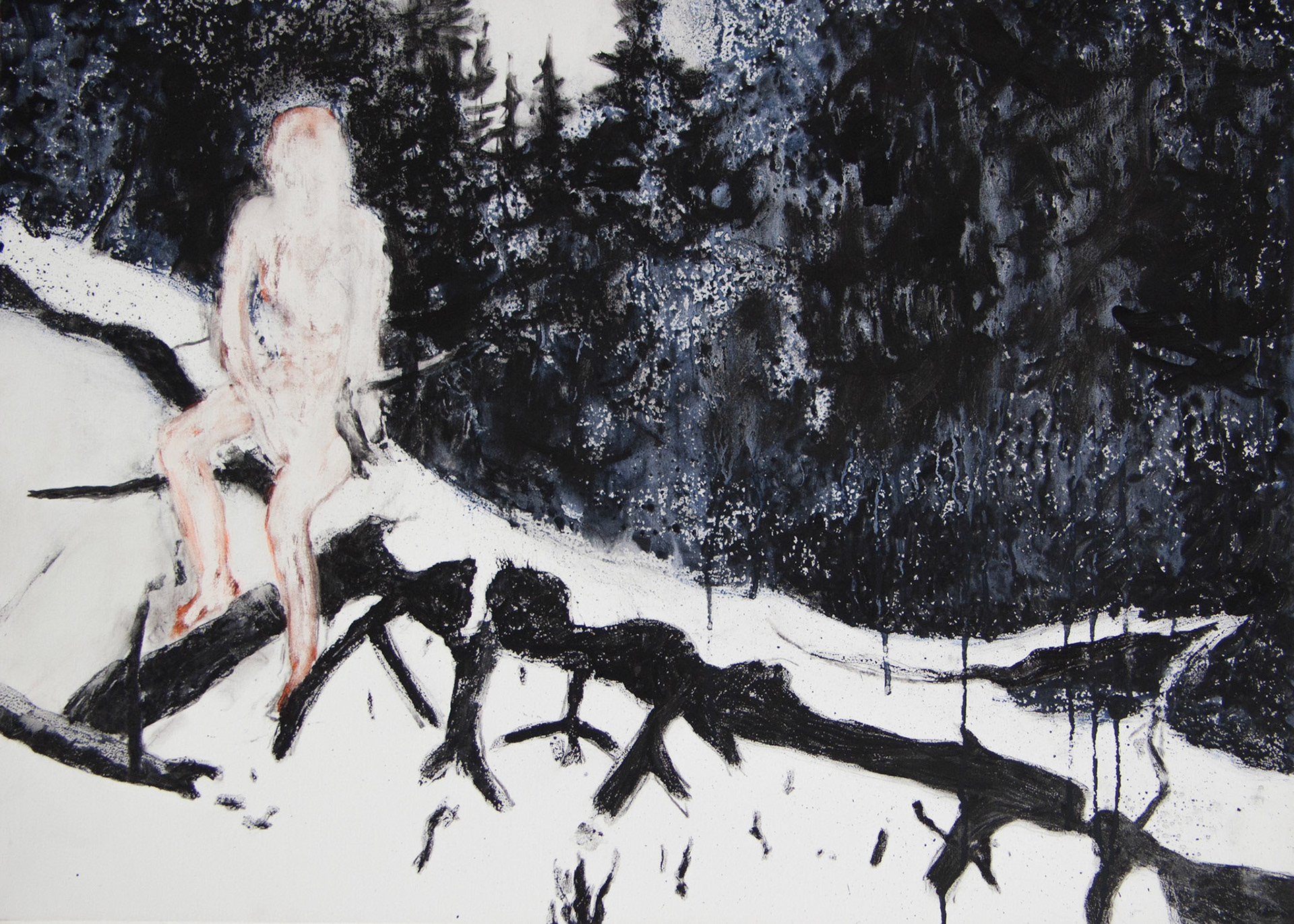 Donner du temps au temps, acrylique sur toile, 50x70, 2014