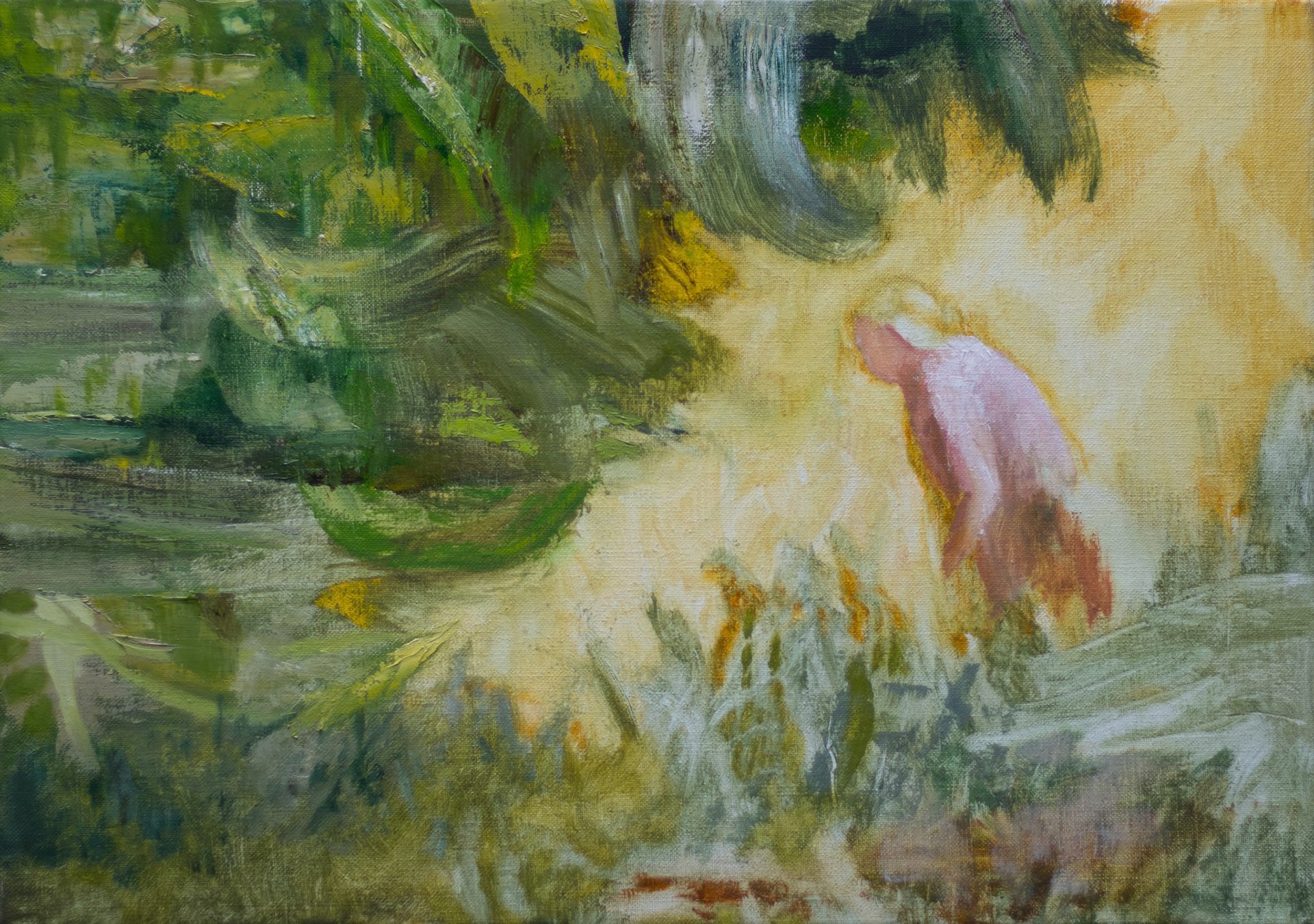 Intrusion, oil on canvas, 65x46, 2024