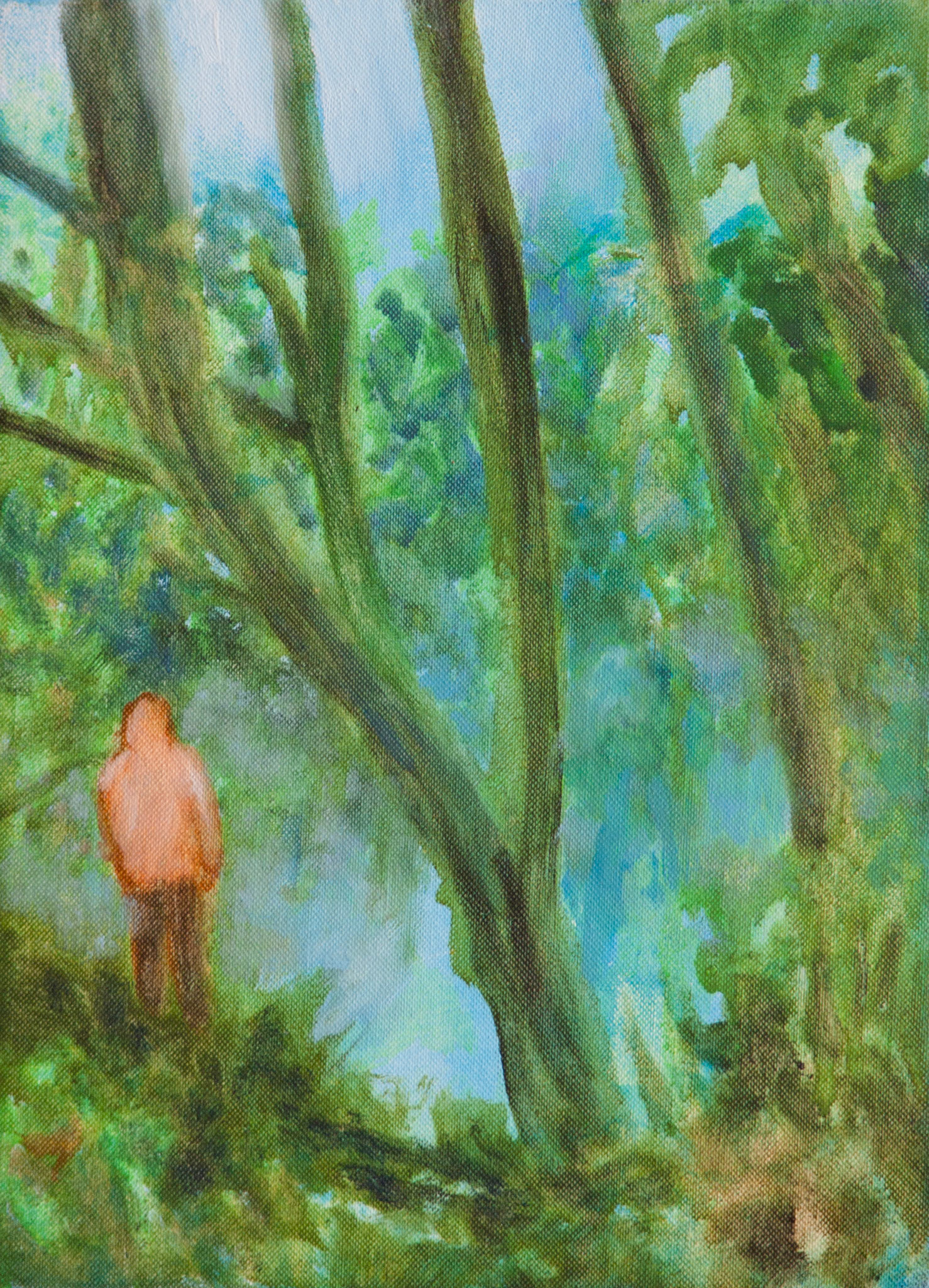 Petite chose, oil and acrylic on canvas, 16x22, 2018