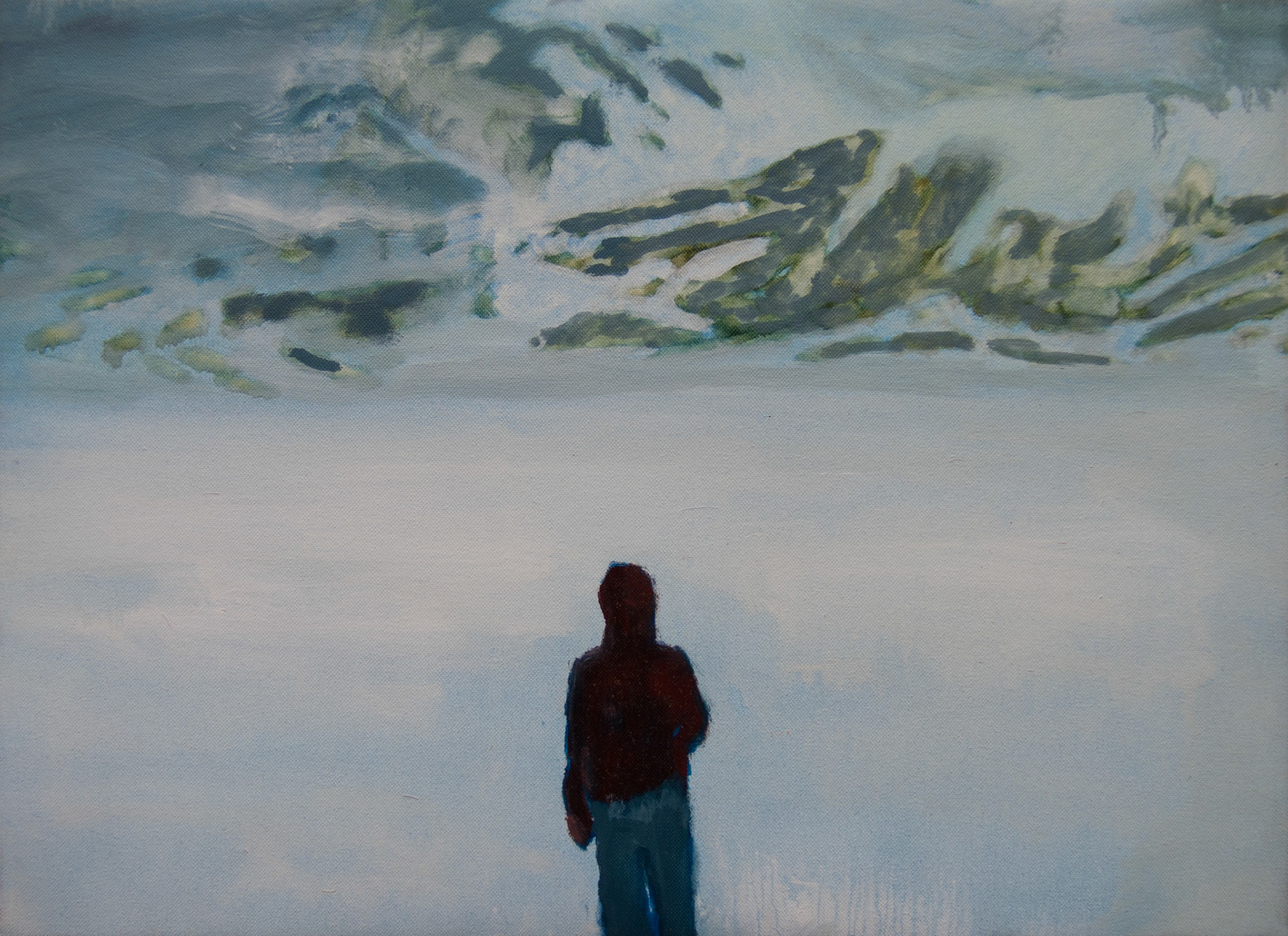 Etendue, oil and acrylic on canvas, 33x24, 2018