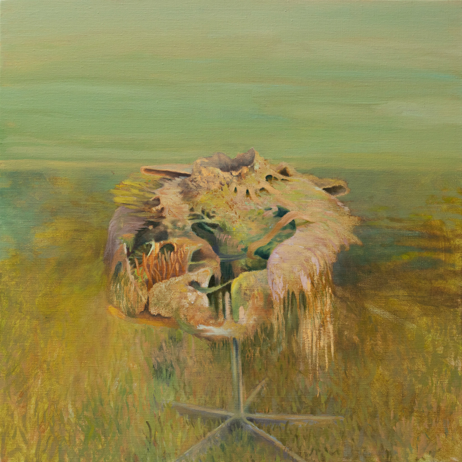 Process, oil on canvas, 70x70, 2023