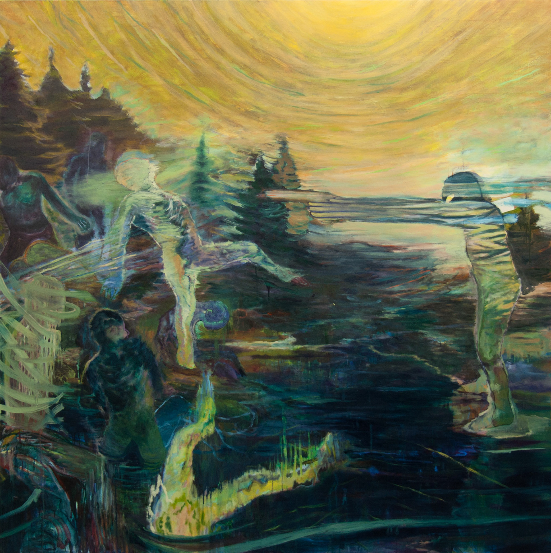 No more, oil on canvas, 180x180, 2016