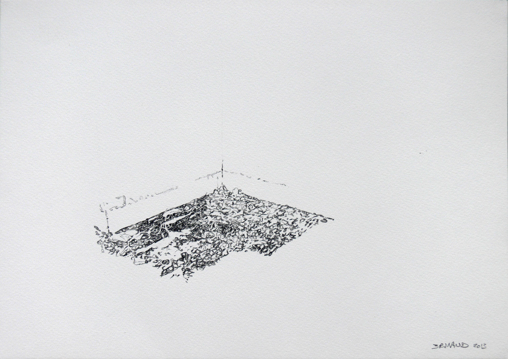 Fragments, graphite sur papier, 21x29,7, 2013