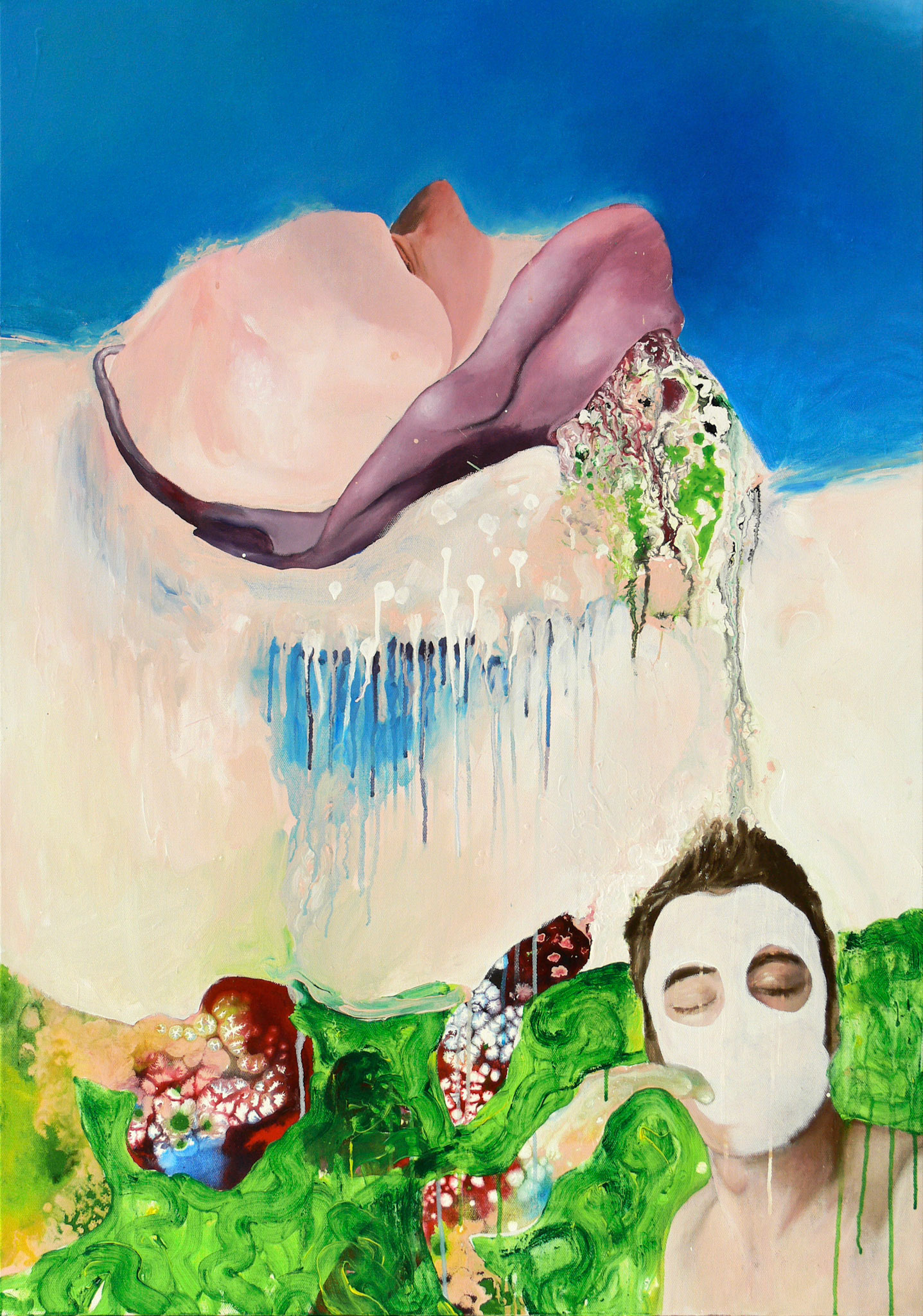 Demi sommeil, acrylic on canvas, 80 x 120, 2007