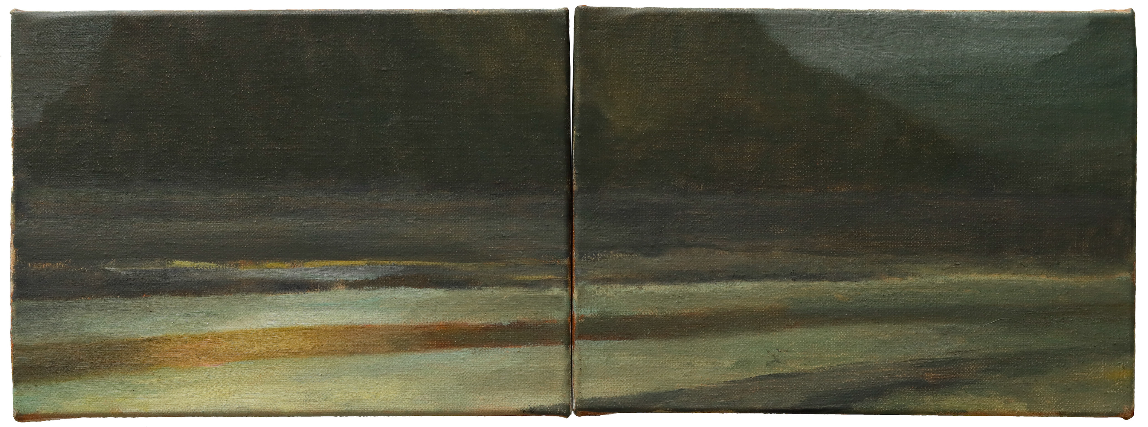 Secret place, oil on canvas, 64x16,,2020