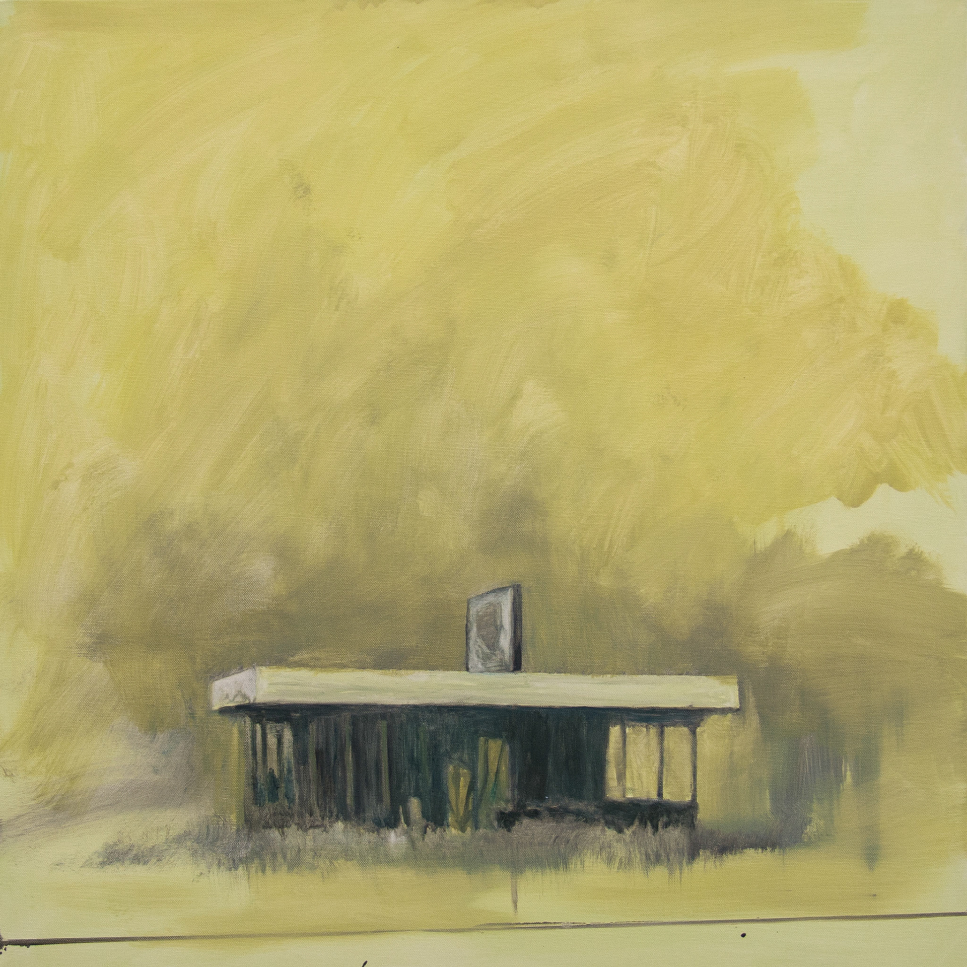 Satation, oil on canvas, 80x80cm, 2018