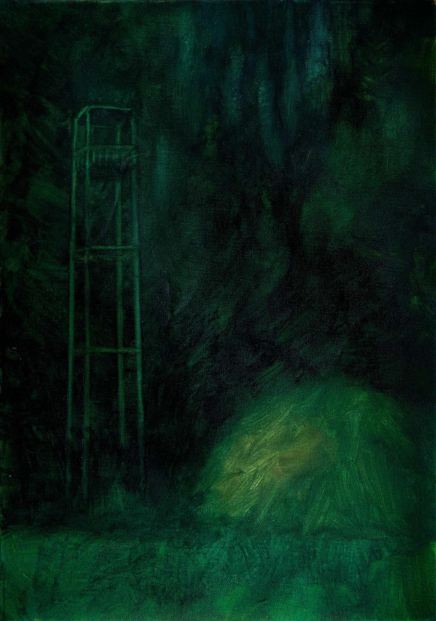 Lisière, oil on canvas, 33x24cm, 2018