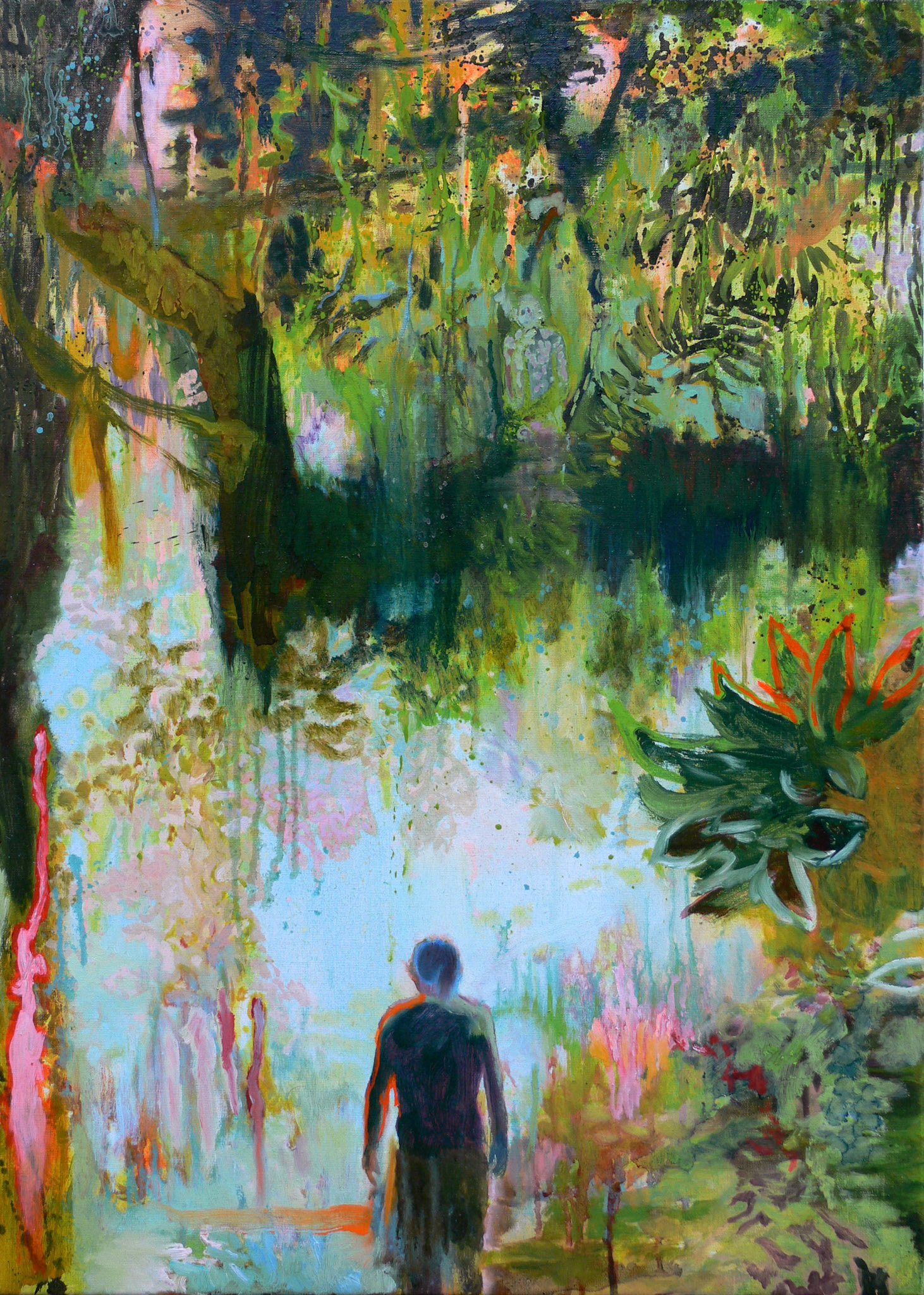 Sans titre, oil and acrylic on canvas, 50x75, 2015