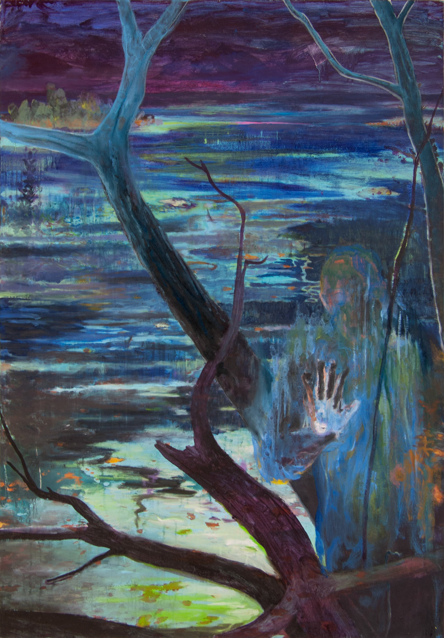 I want to be, huile et acrylique sur toile, 81x116, 2016