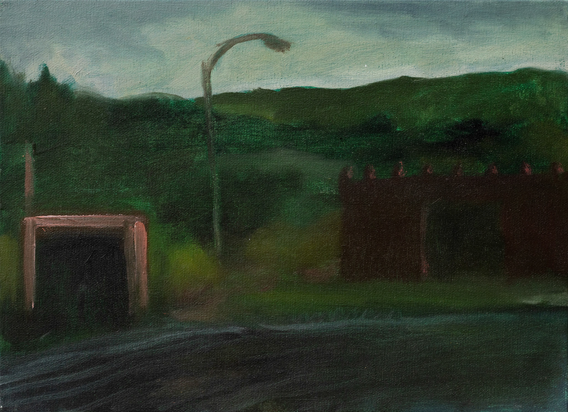 Résonnances passées, oil on canvas, 35x27,2020