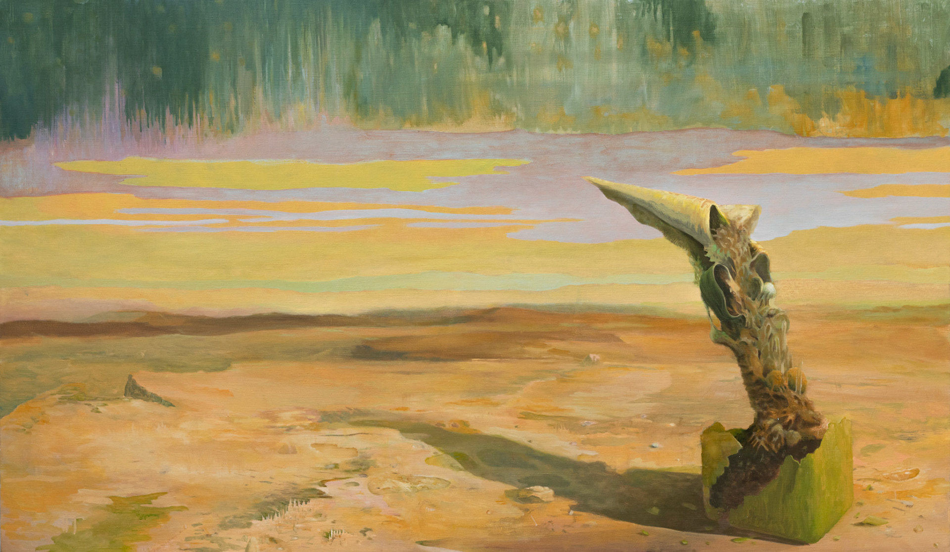 Germination, oil on canvas, 114x195 cm, 2023
