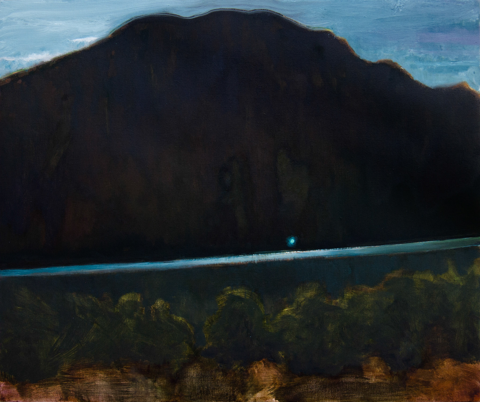 Contre jour, oil on canvas, 55x46cm, 2018